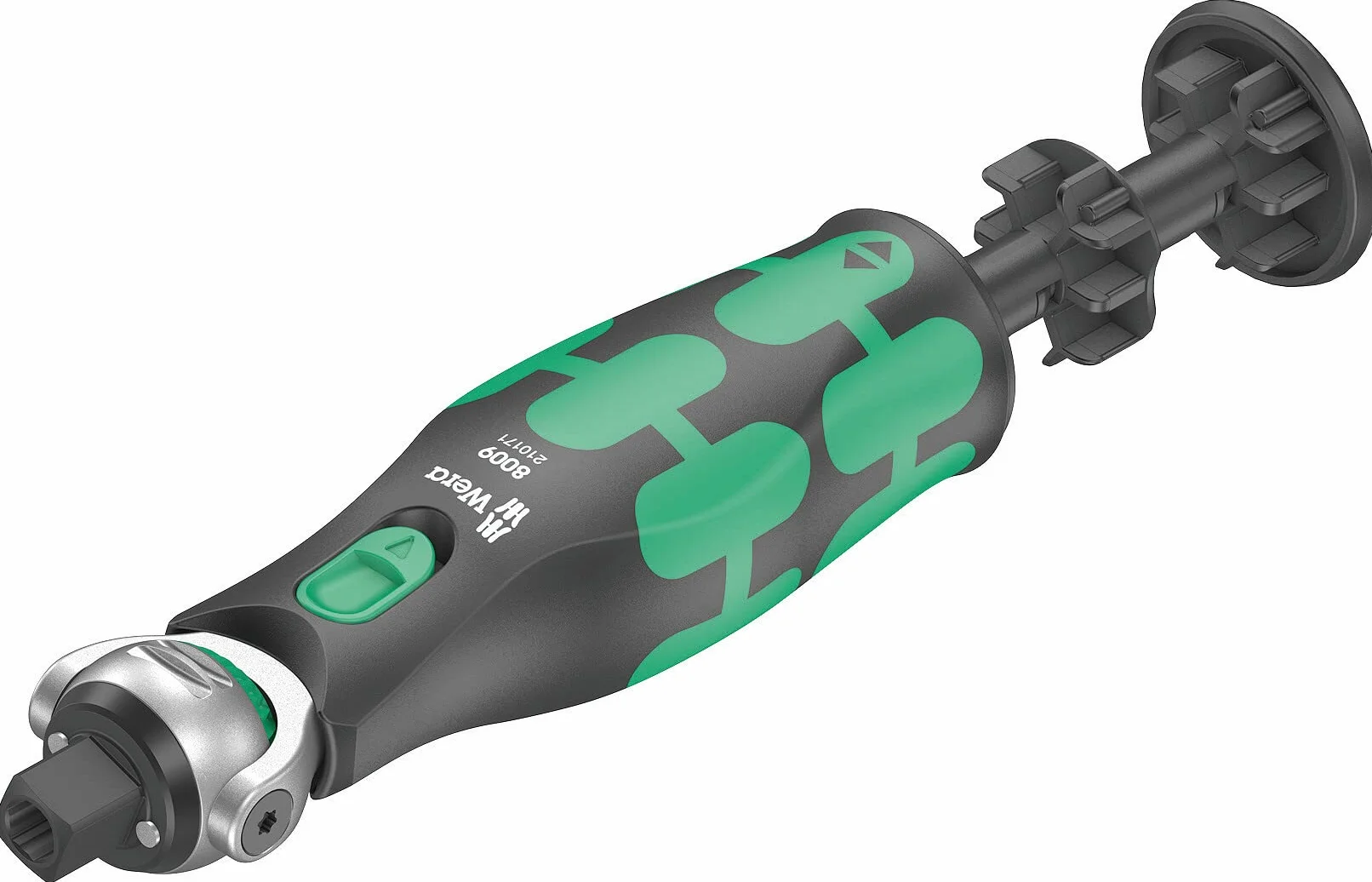 Wera Zyklop Pocket Set Imperial 2 05004283001 8009 zestaw z grzechotkami, 18-częściowy, czarno-zielony