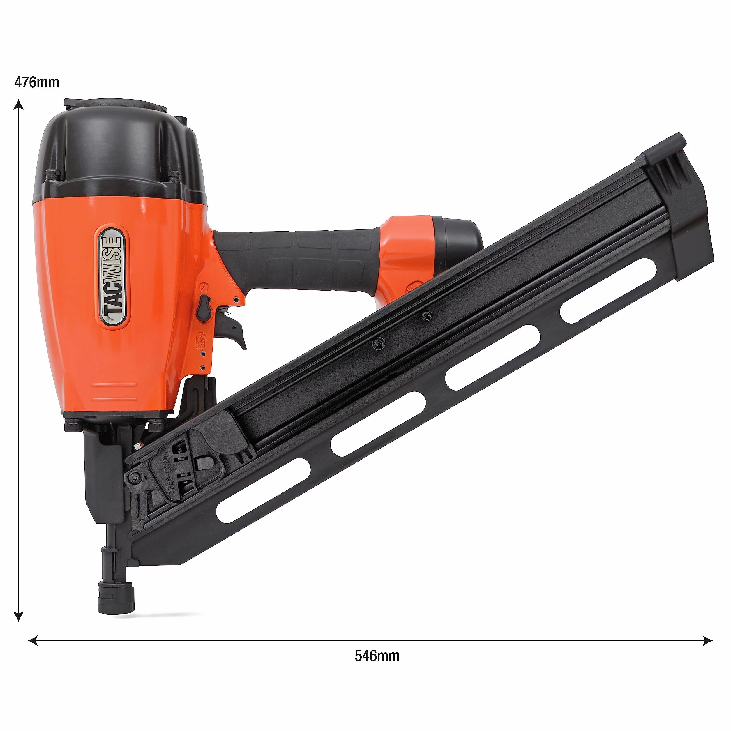 Tacwise KDH90V Pneumatyczny gwoździarka kątowa do pasków, użyj gwoździ taśmowych zszytych papieru, 50-90 mm, pochylony pod kątem 34°
