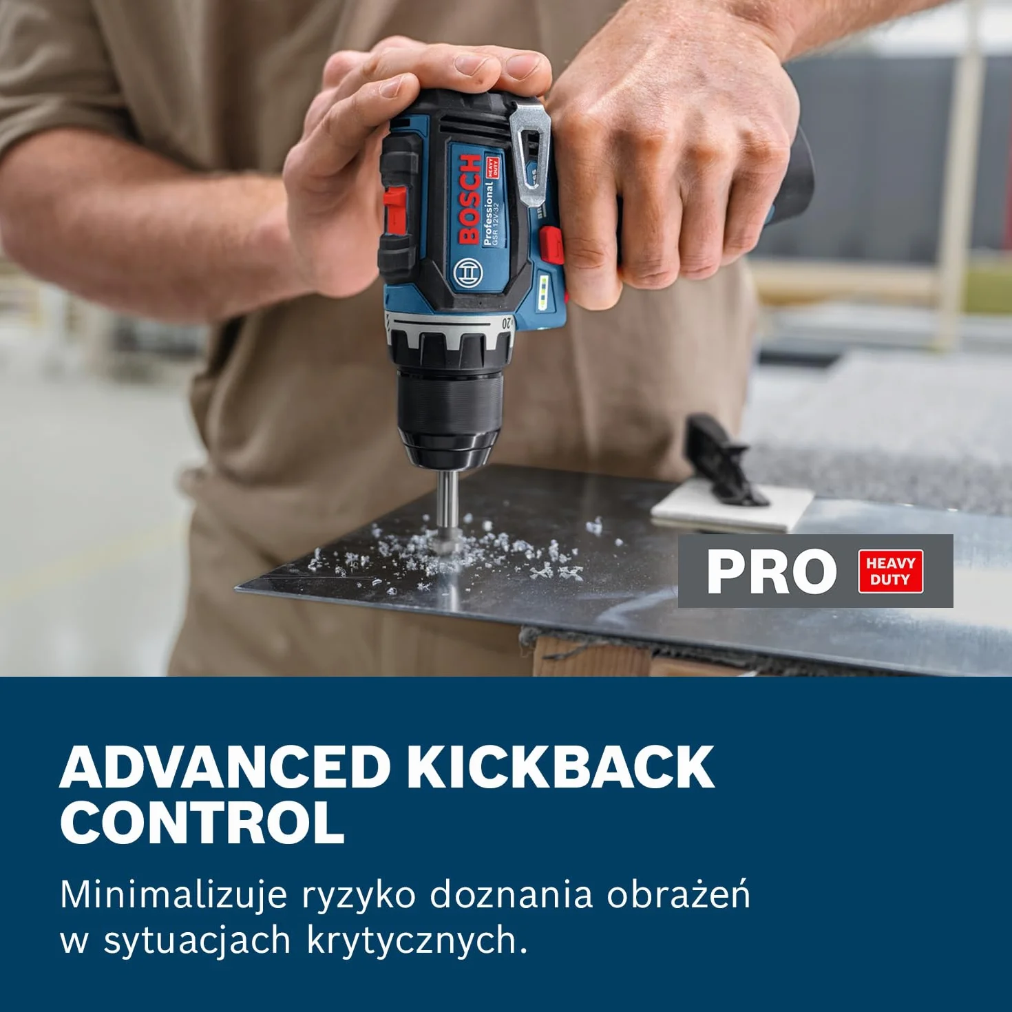 Bosch Professional GSR 12V-32 Wiertarko-wkrętarka akumulatorowa 12V 2,0 Ah Bezszczotkowa