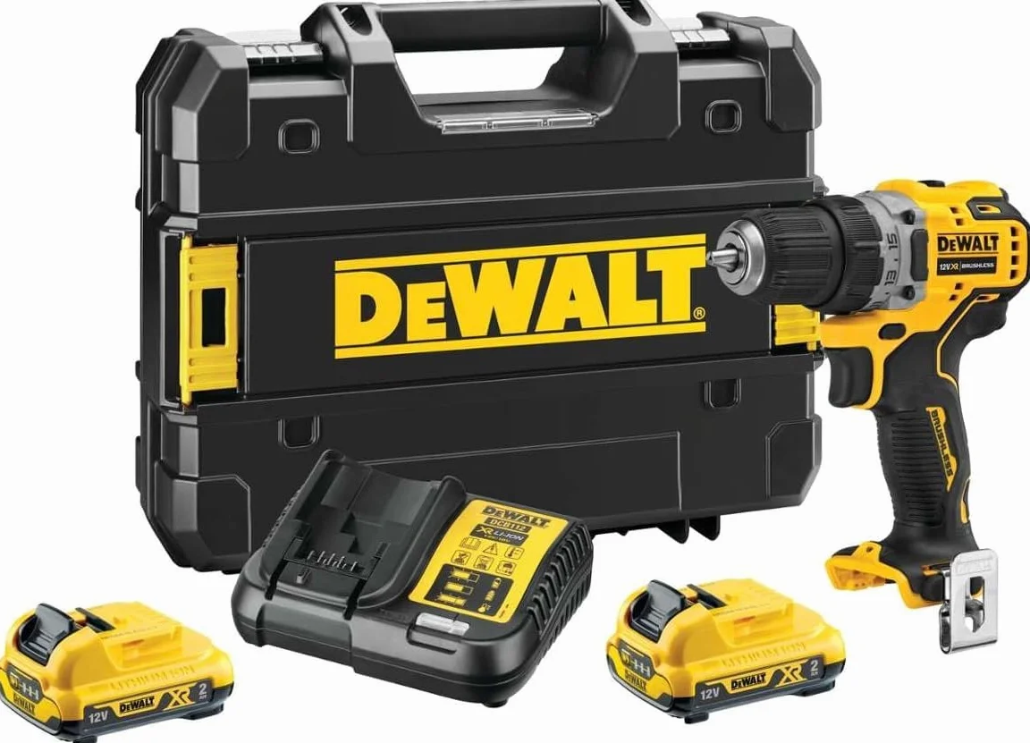 Dewalt Dcd701D2-Qw Wkrętarka, Czarny/Żółty, 4 Sztuki