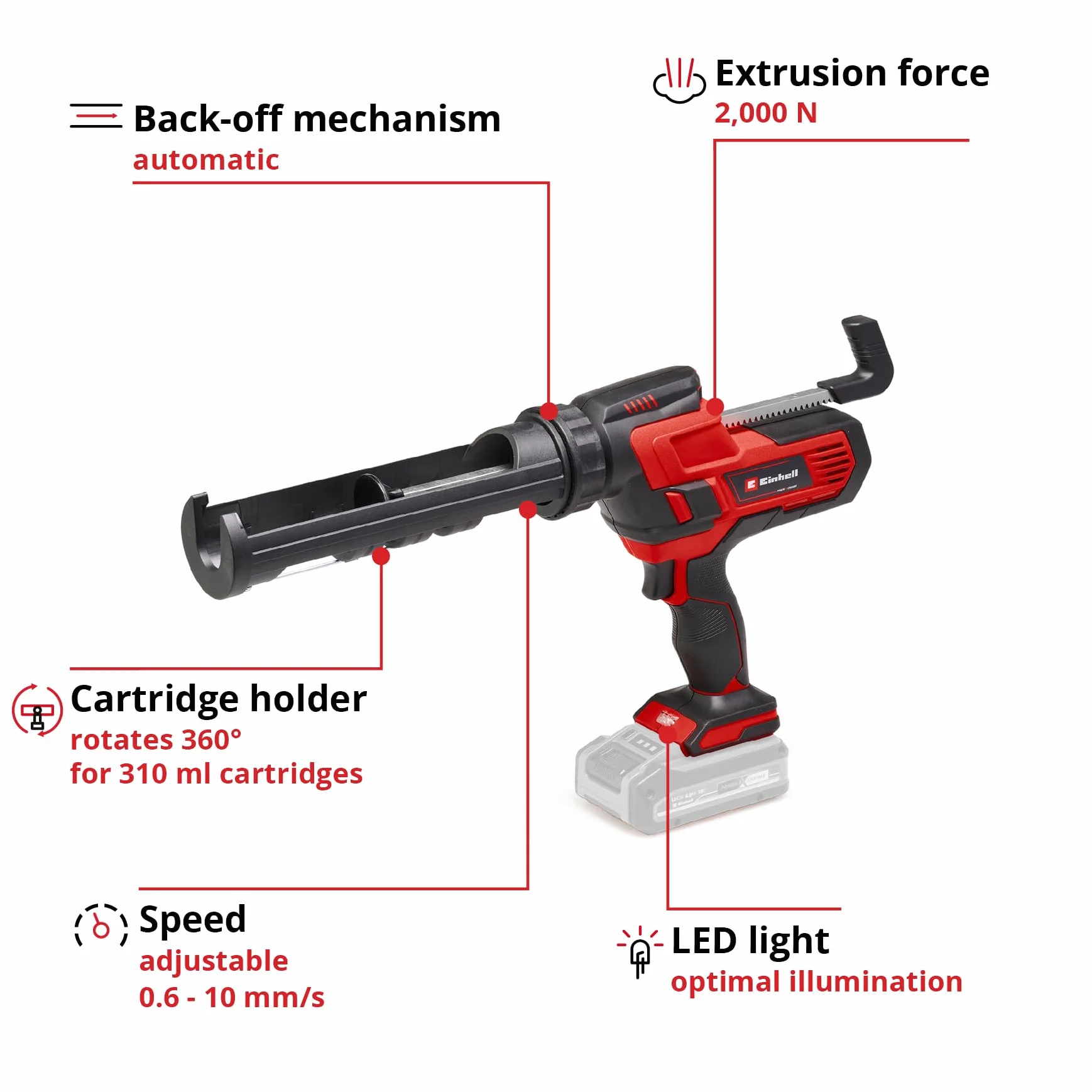 Einhell Akumulatorowy pistolet na wkłady TE-SG 18/10 Li-Solo Power X-Change 18 V