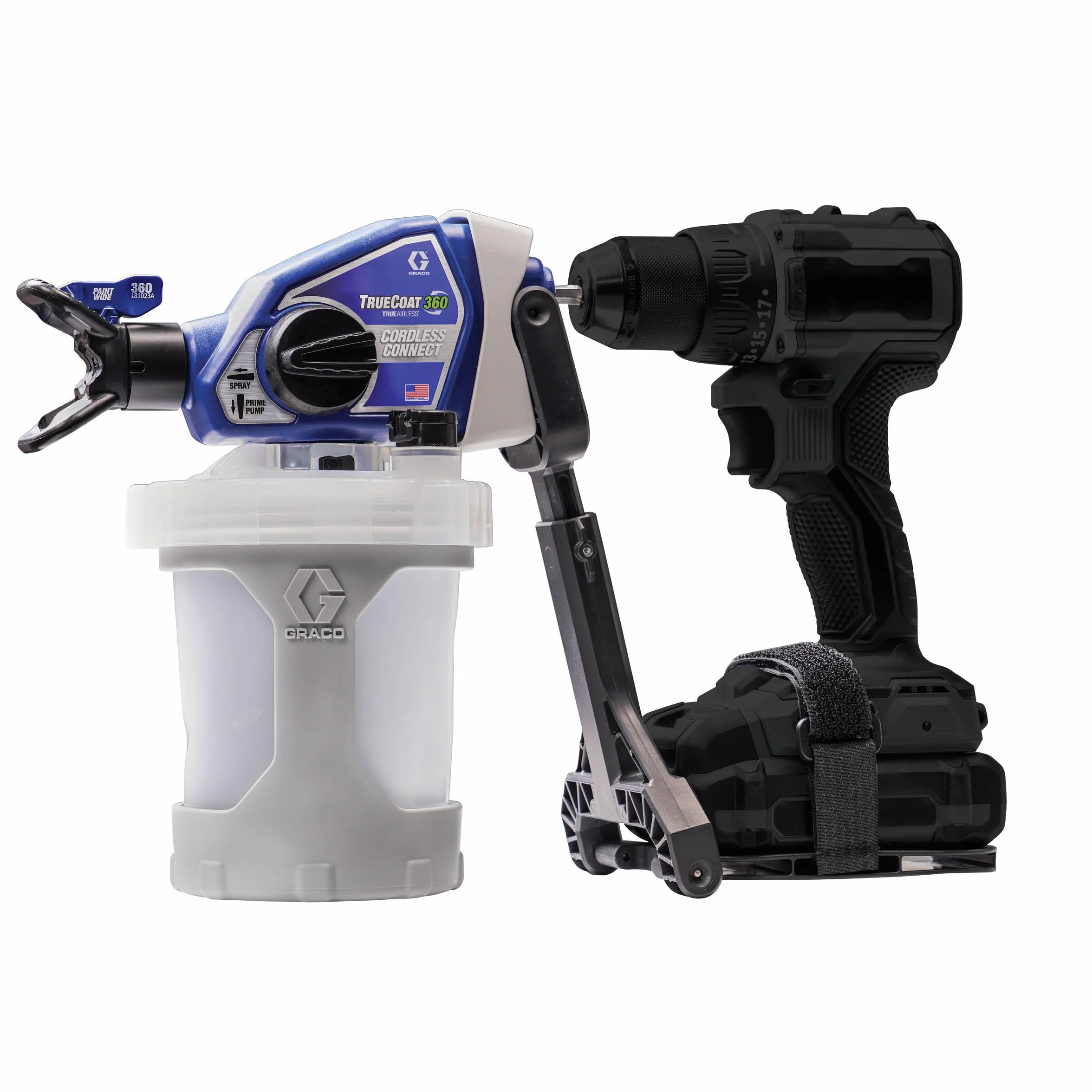 Magnum by Graco 26D361 TrueCoat 360 Cordless Connect, Ręczne, bezprzewodowe Airless system natryskowy mocowane do wiertarek, zastosowania domowe, małe dekoratorskie projekty (maks. ciśnienie 138 bar)