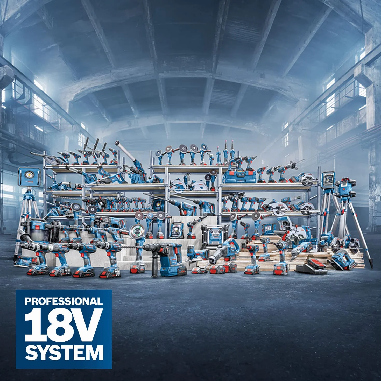 Bosch Professional system 18V: akumulatorowa opalarka GHG 18V-50 (dysza redukcyjna, dysza reflektorowa, walizka L-BOXX)