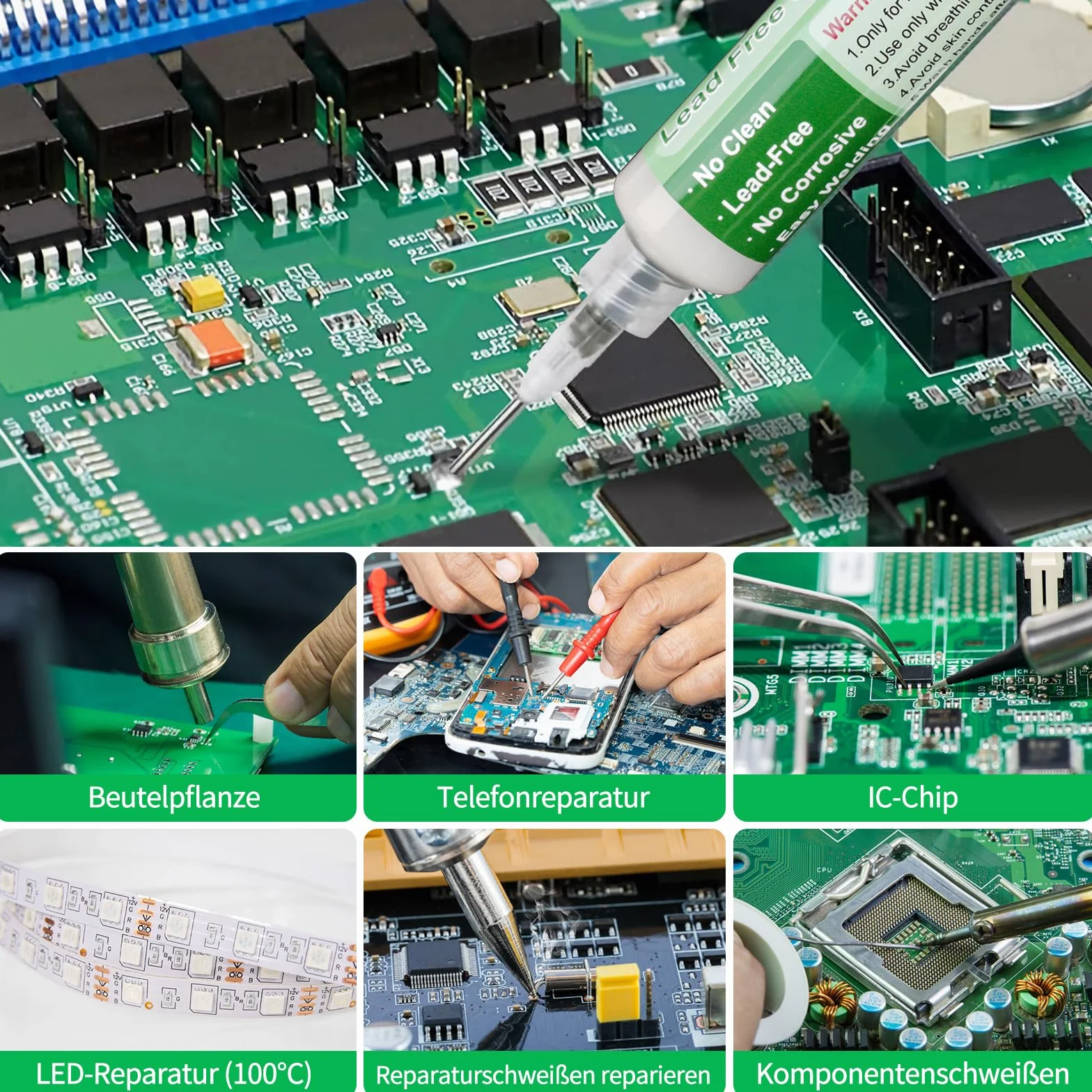 Topnik lutowanie, 40 ml bezołowiowa strzykawka cyna lutownicza pasta topnikowa, bez czyszczenia kalafonii pasta lutownicza topnik do BGA LED PCB SMD elektronika lutowanie