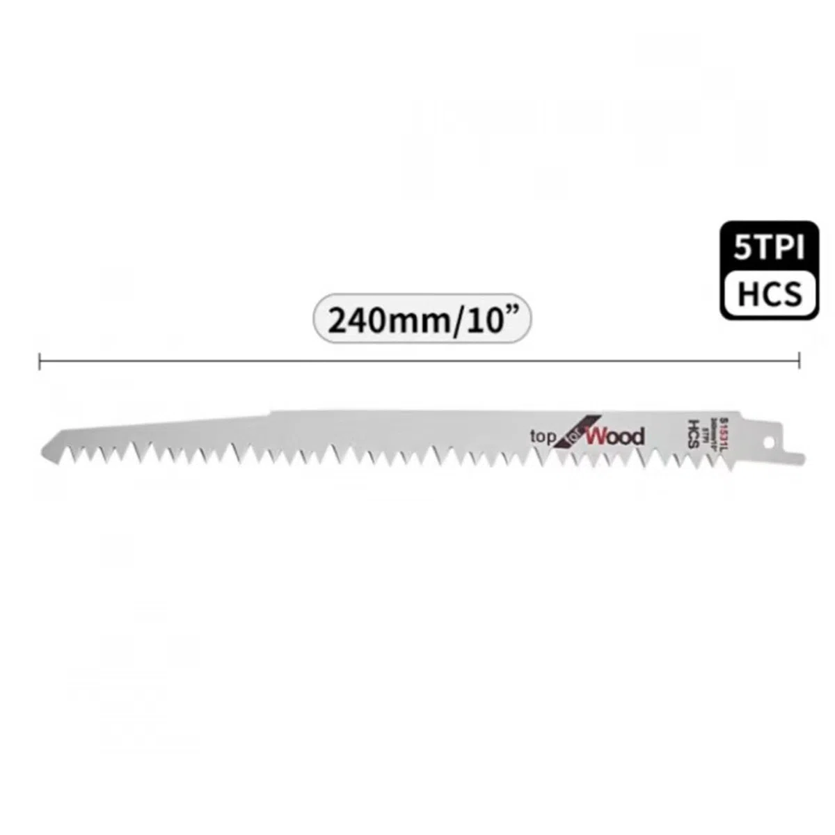 10Pcs T-Shaft Jigsaw Blades HCS Jig Saw Blades For Woodworking Metal Plastic Machines Arc Edge Reciprocating Saw Blades