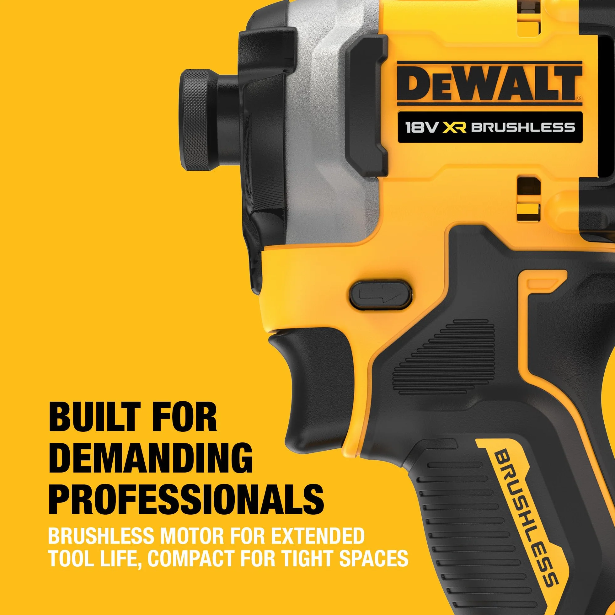 Dewalt XR Brushless DCF850N-XJ Wkrętarka 20x15x10 cm Czarny Żółty