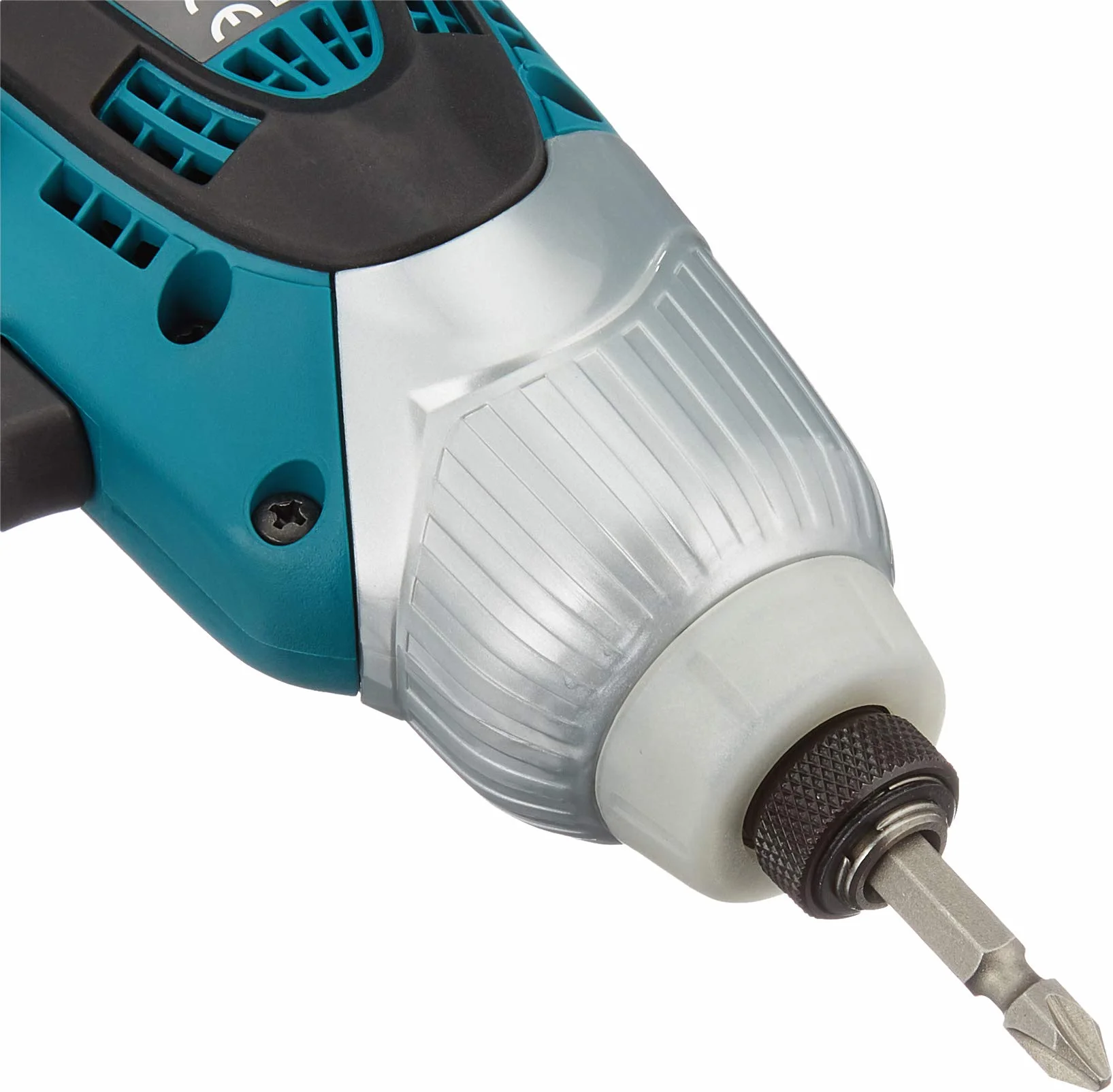 Makita Td0101F Wkrętarka Udarowa 1/4" z Łbem Sześciokątnym, Czarna, Niebieska