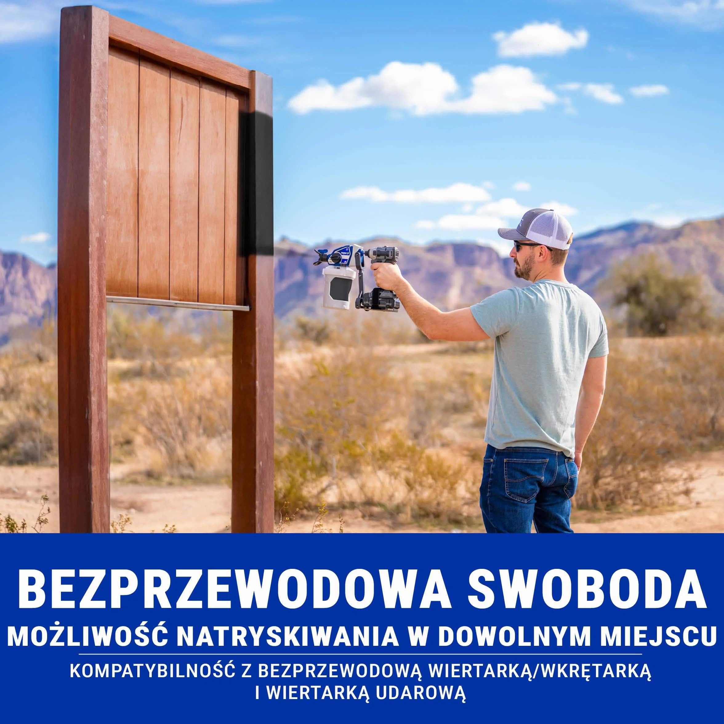 Magnum by Graco 26D361 TrueCoat 360 Cordless Connect, Ręczne, bezprzewodowe Airless system natryskowy mocowane do wiertarek, zastosowania domowe, małe dekoratorskie projekty (maks. ciśnienie 138 bar)