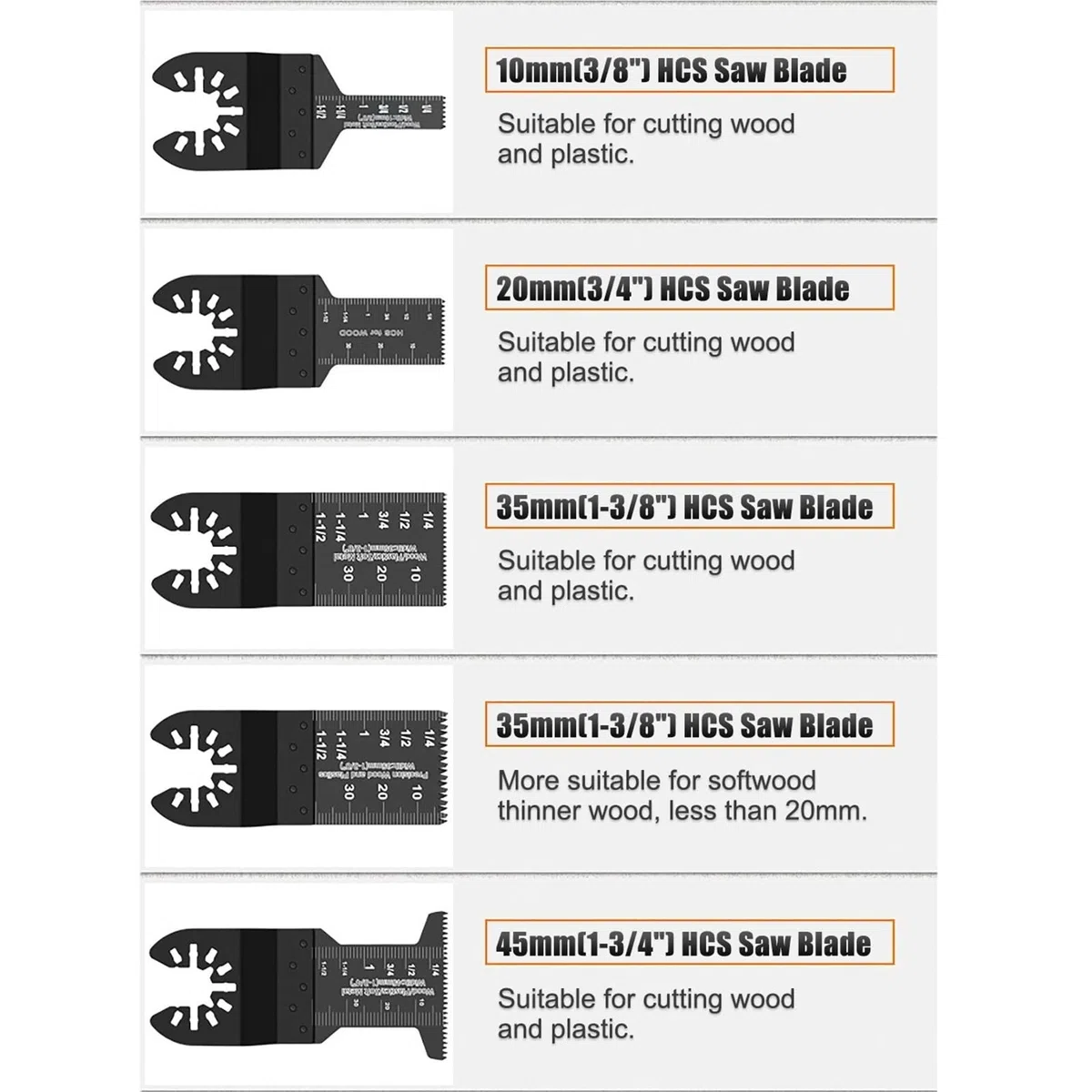 Multifunction Saw Blades Set Oscillating Quick Release For Renovator Woodworking DIY Power Tool 12-108Pcs/Set(32Pc)