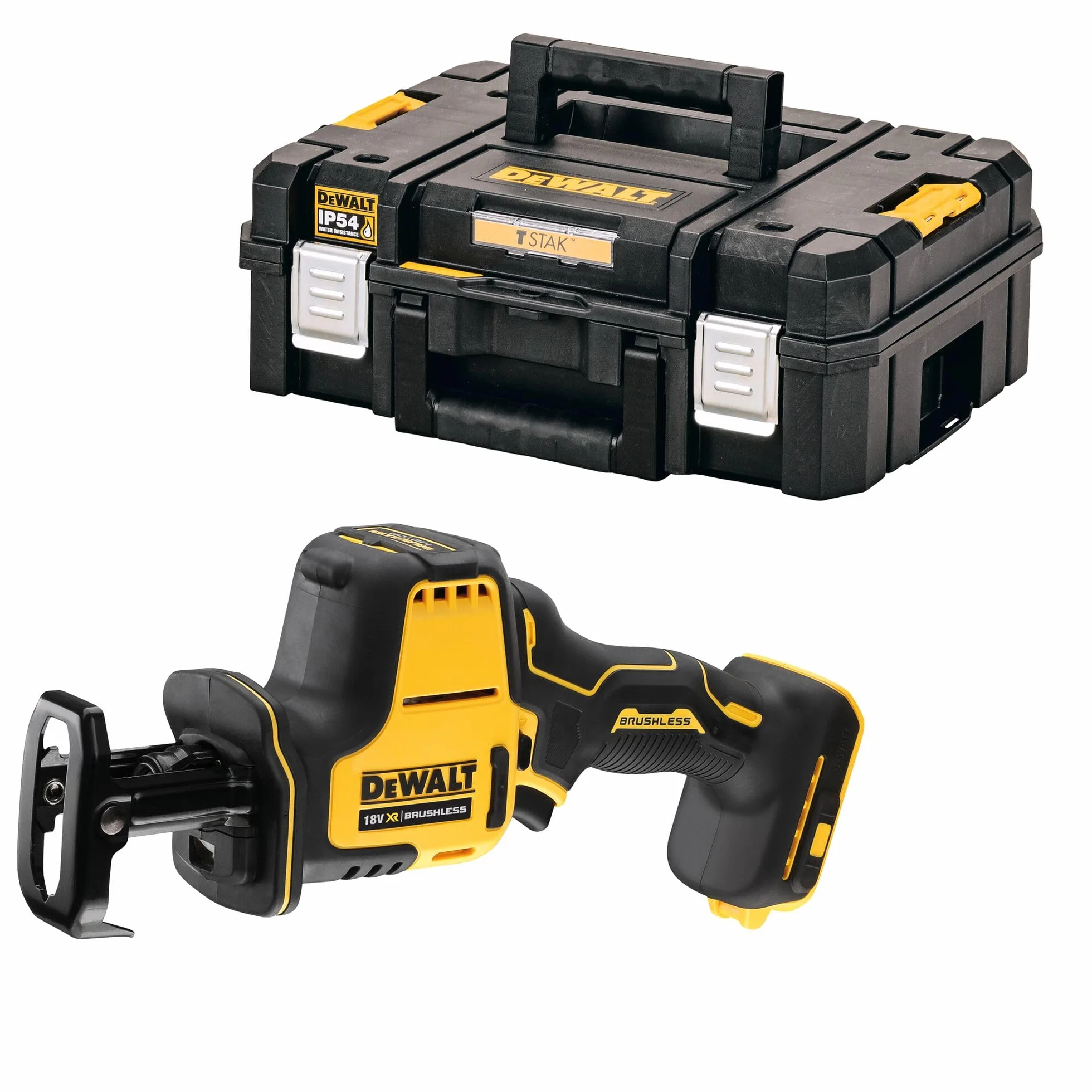 DEWALT Precyzyjny Mini-piła sable XR 18V bez ładowarki/akumulatora i walizka TSTAK II