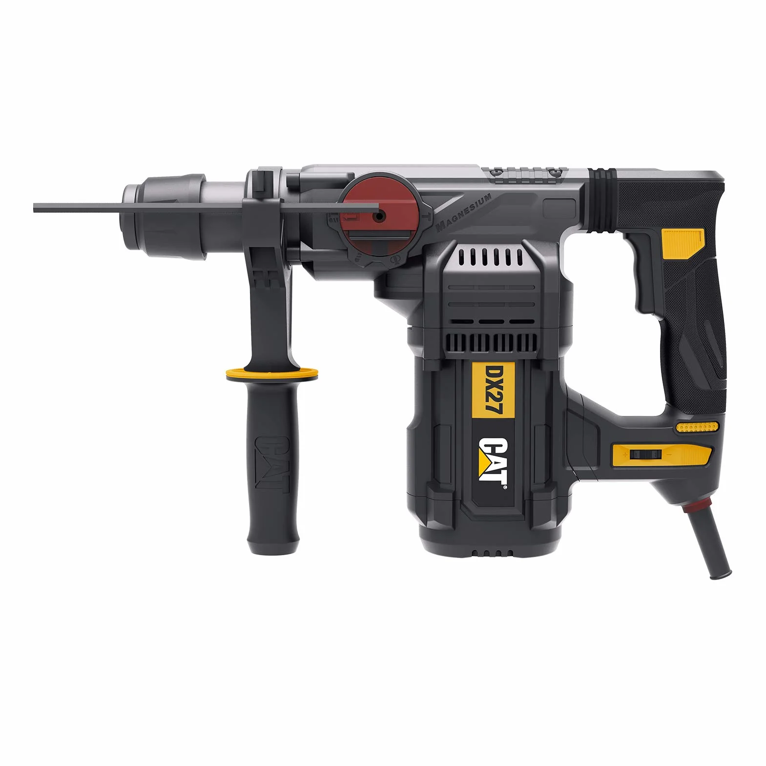 CAT DX27 młot udarowo-obrotowy 1500 W SDS-Plus 5,0J 32 mm 4 funkcje antywibracyjny przekładnia magnezowa