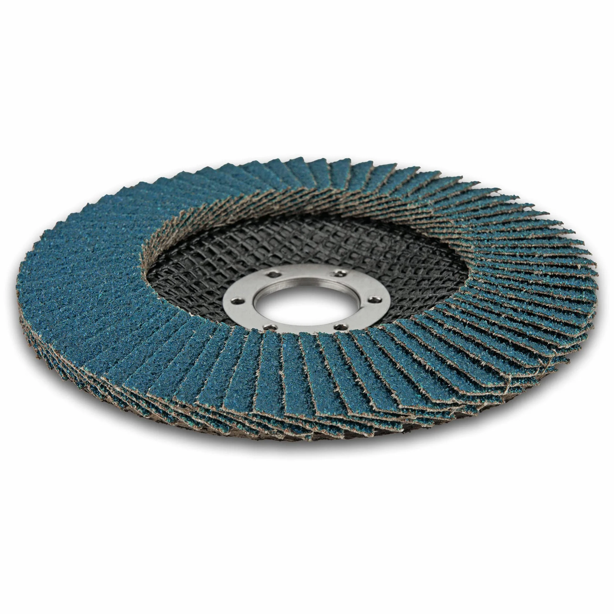 Zestaw 10 tarcz szlifierskich Ø 125 mm, mieszane opakowanie (2 x ziarnistość 40/60, 3 x ziarnistość 80/120), ze stali nierdzewnej, tarcze szlifierskie, niebieskie