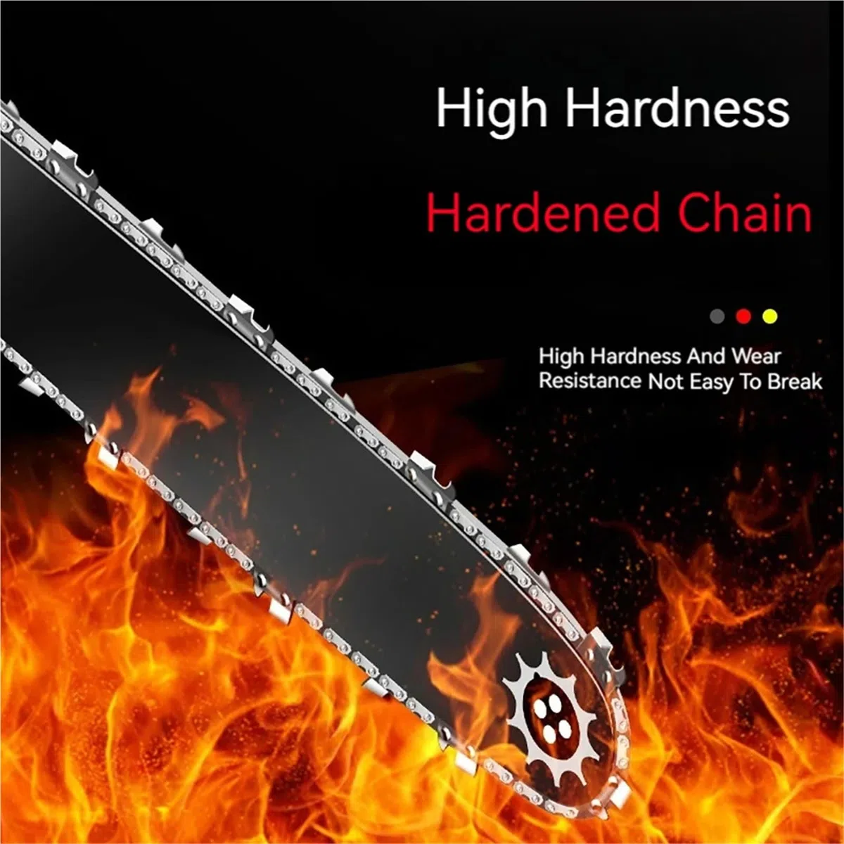 12 Inch 3/8"LP 0.050" Chainsaw Chain 45 Drive Link Portable Electric Saw Chainsaw Logging Saw Blade(12-inch Set4)