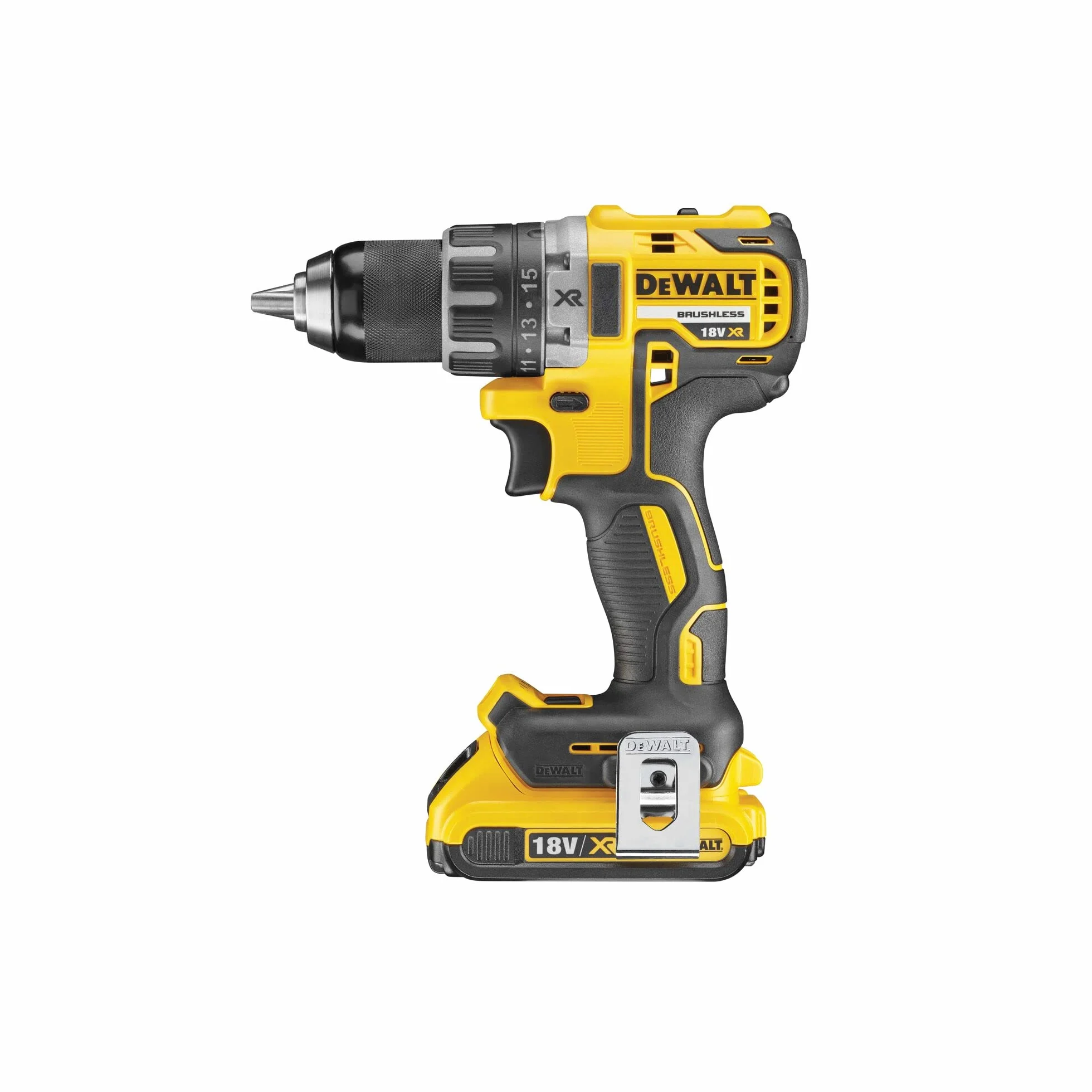 DEWALT, Wiertarko-wkrętarka 18V XR w zestawie z dwoma akumulatorami 2.0Ah litowo-jonowymi XR, DCD791D2