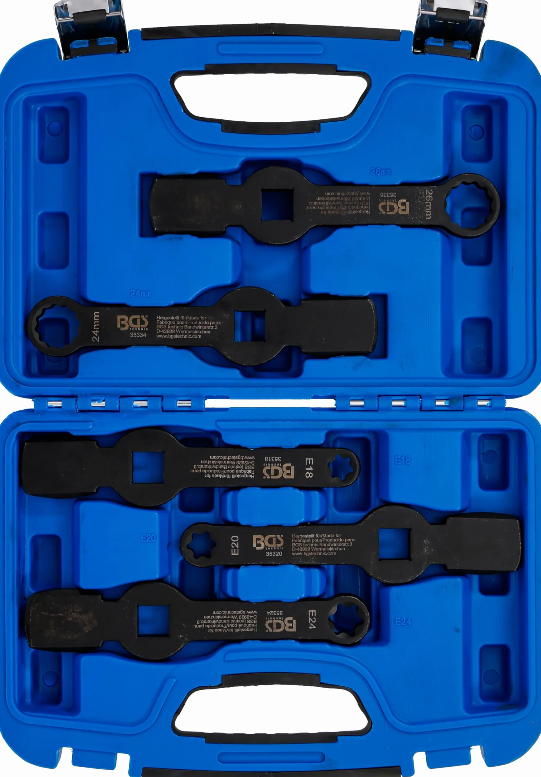 BGS 35310 Zestaw udarowych kluczy oczkowych dwunastokątnych Torx 5 szt.