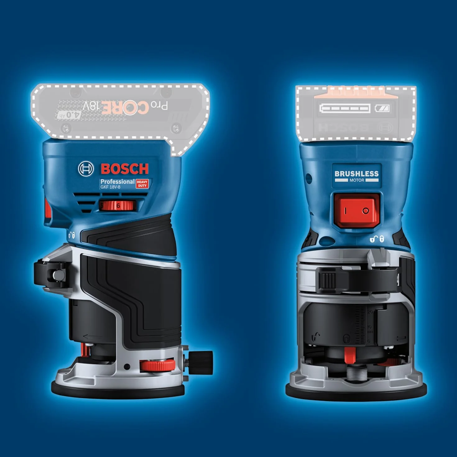 Bosch GKF 18V-8 Frezarka Akumulatorowa 18V L-BOXX