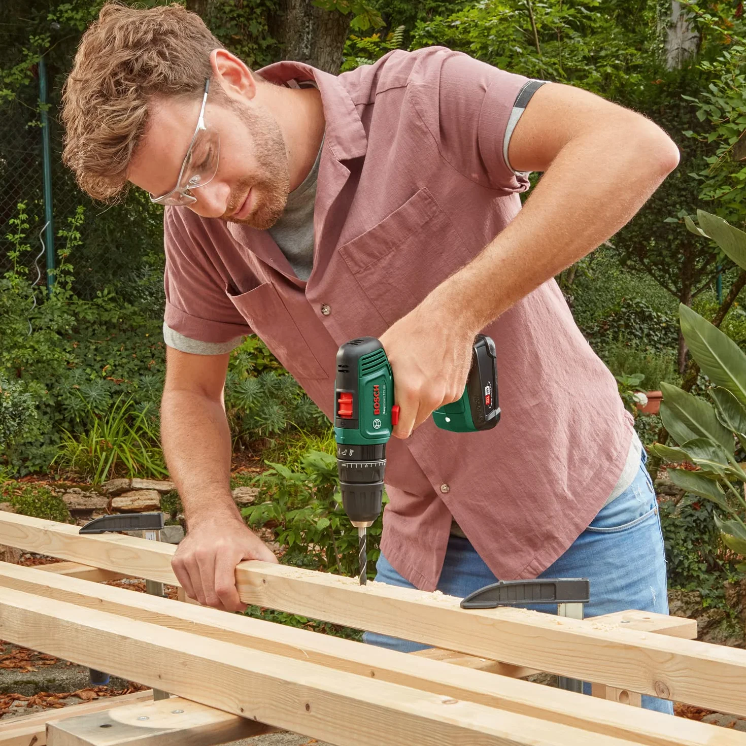 Bosch Home and Garden Akumulatorowa Wiertarka Udarowa Bosch EasyImpact 18V-40, 2 Akumulatory 2 Ah, System 18V, Walizka