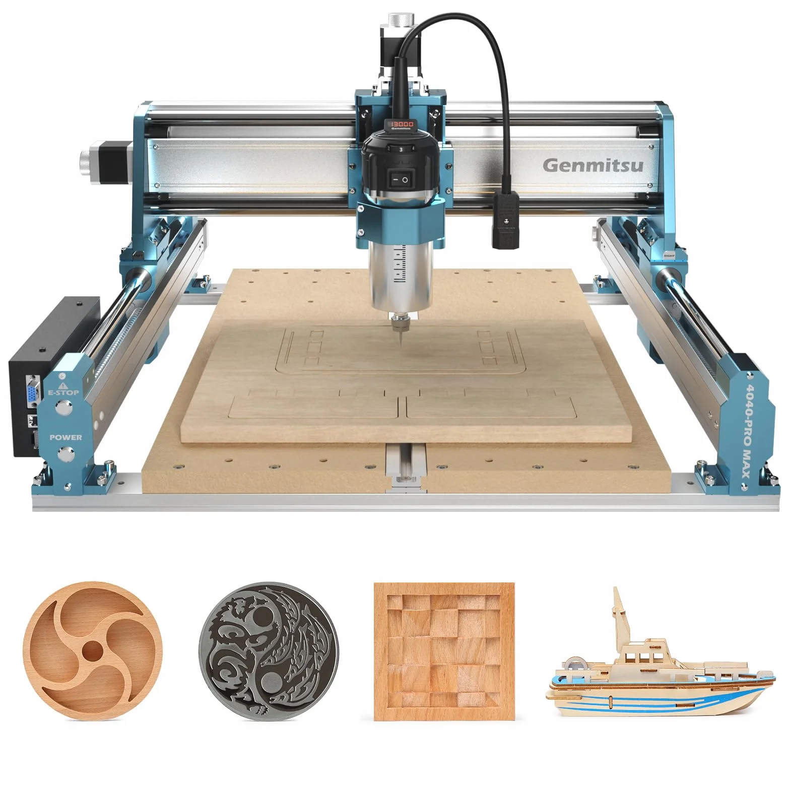 Genmitsu 4040-PRO MAX Maszyna CNC 710 W 3-osiowa do grawerowania drewna metalu akrylu