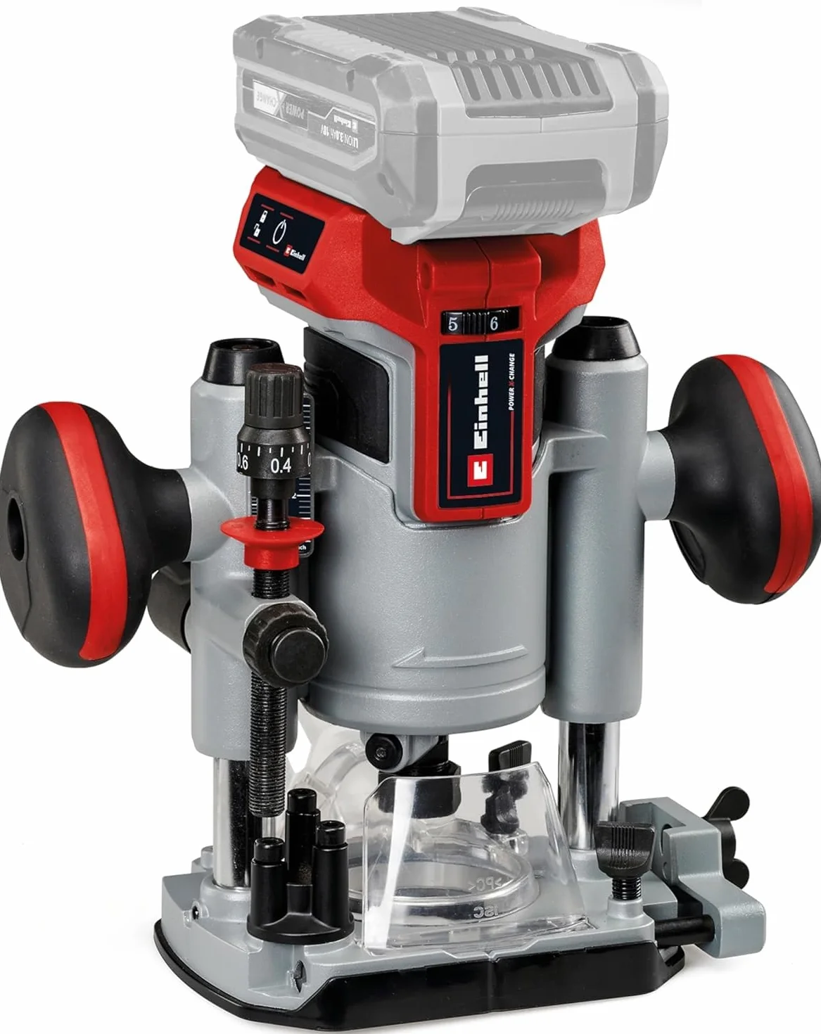 Einhell Tp-Ro 18 Set Li Bl Zestaw Frezarek, Czerwony/Szary, 15.2 x 9.7 x 18.4 cm