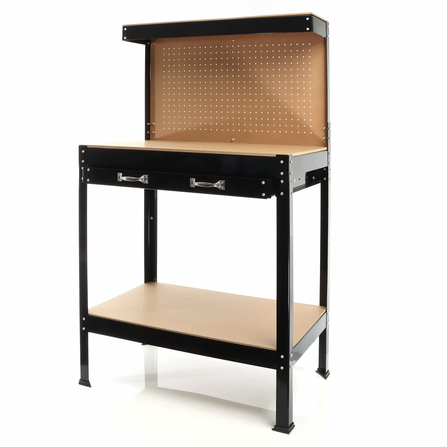 Wiltec Stół warsztatowy 800 x 500 x 1400 mm z szufladą 150 kg nośności