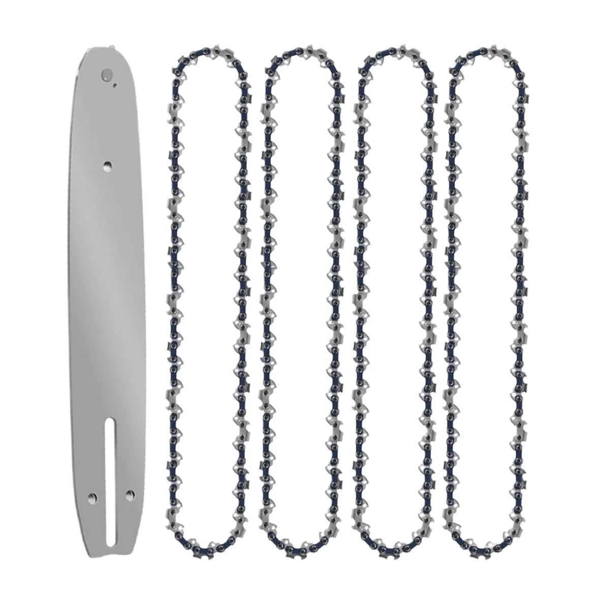 12 Inch 3/8"LP 0.050" Chainsaw Chain 45 Drive Link Portable Electric Saw Chainsaw Logging Saw Blade(12-inch Set4)