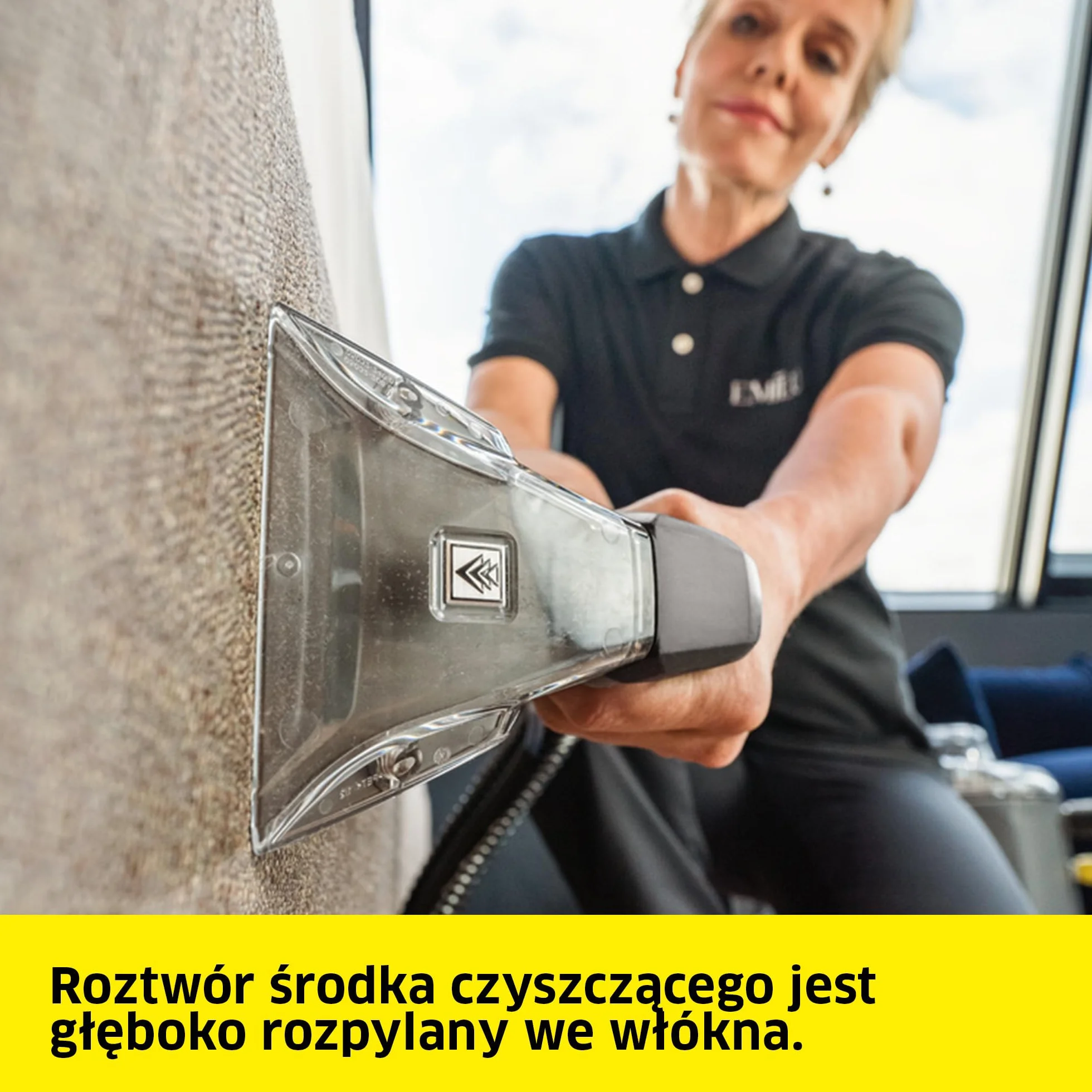 Kärcher Urządzenie ekstrakcyjne Puzzi 8/1, do tapicerki i powierzchni tekstylnych, zbiornik na czystą wodę: 8 l, natężenie rozpylania: 1 l/min, wydajność powierzchniowa: 12-18 m2/h, dysza do tapicerki