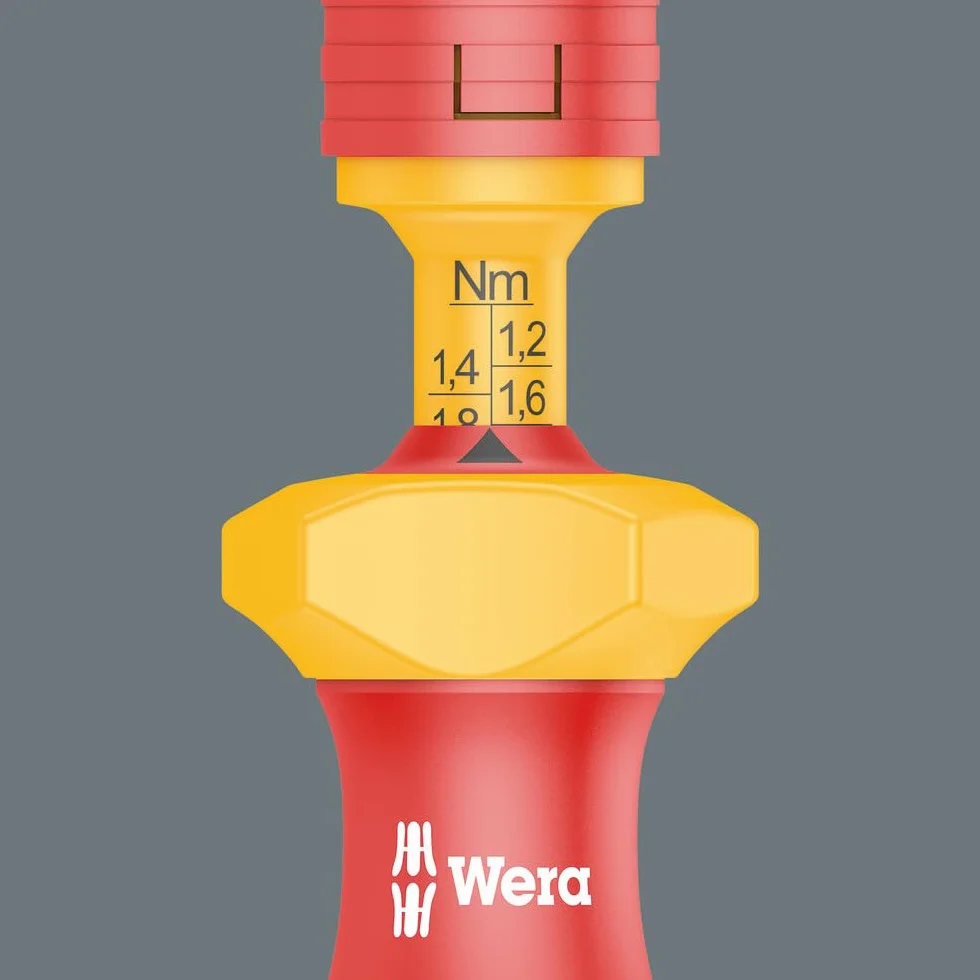 Wera 7441 Kraftform VDE Regulowany uchwyt śrubokręta dynamometrycznego 1,2-3 Nm, 05074750001