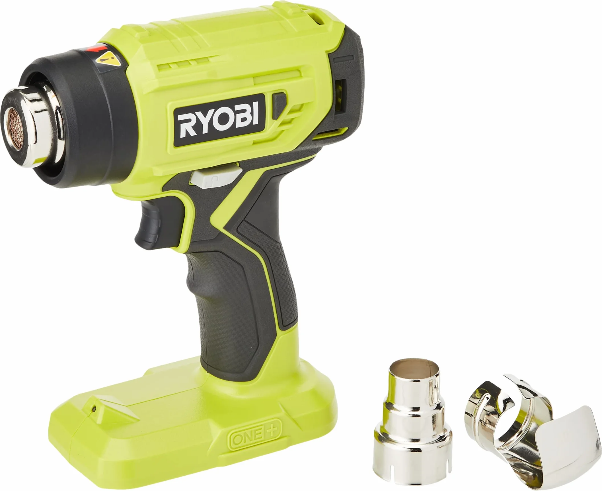 Ryobi Opalarka 18V R18HG-0, Nagrzewa się do 470⁰C w 60 Sekund, Wbudowana Lampka LED, w Zestawie 2 Dysze, Wersja bez Akumulatora i Ładowarki