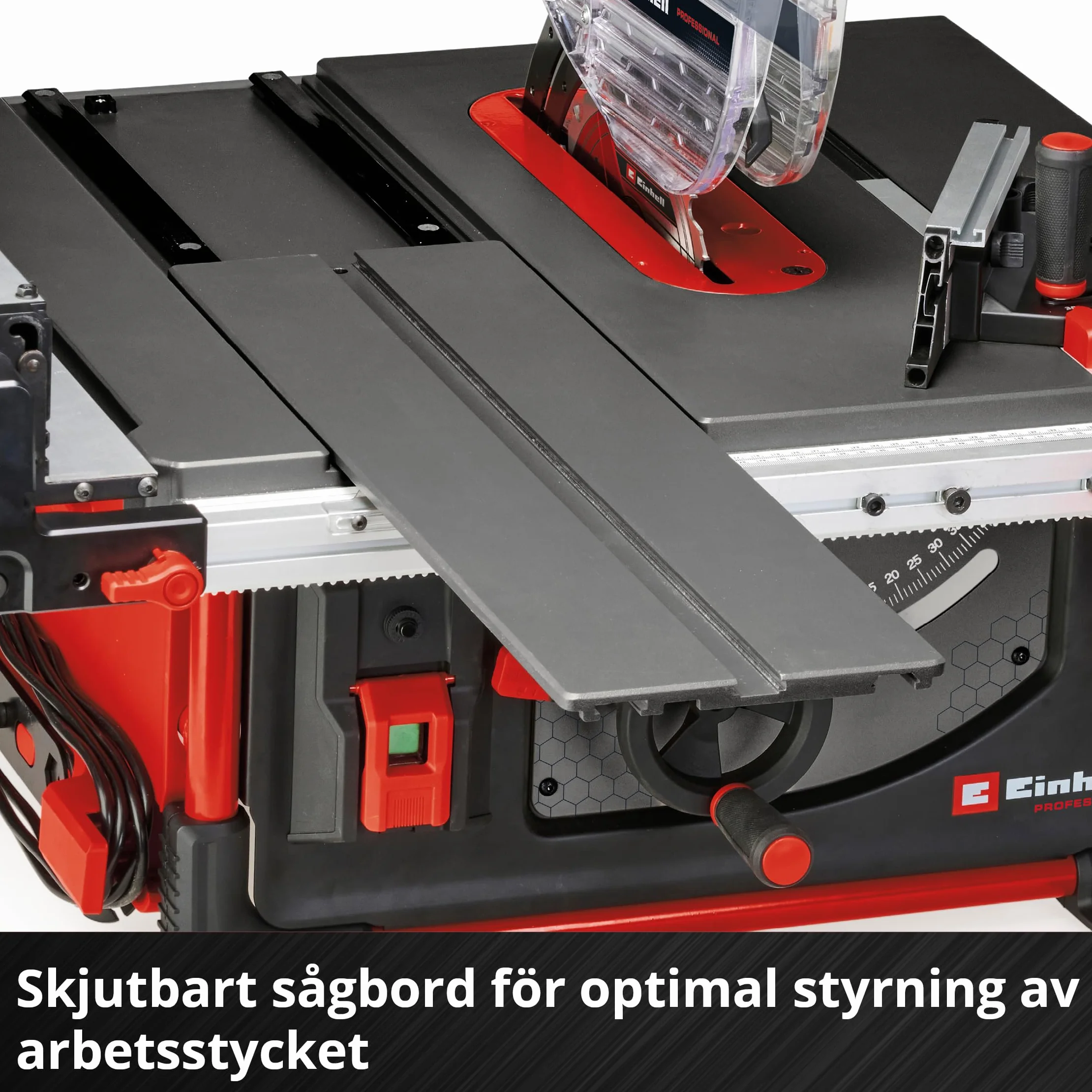 Einhell Profesjonalna stołowa pilarka tarczowa ze stołem przesuwnym TP-CC 10 T (2000 W, brzeszczot Ø 254 mm, elastyczny montaż prowadnicy równoległej, ogranicznik kątowy)