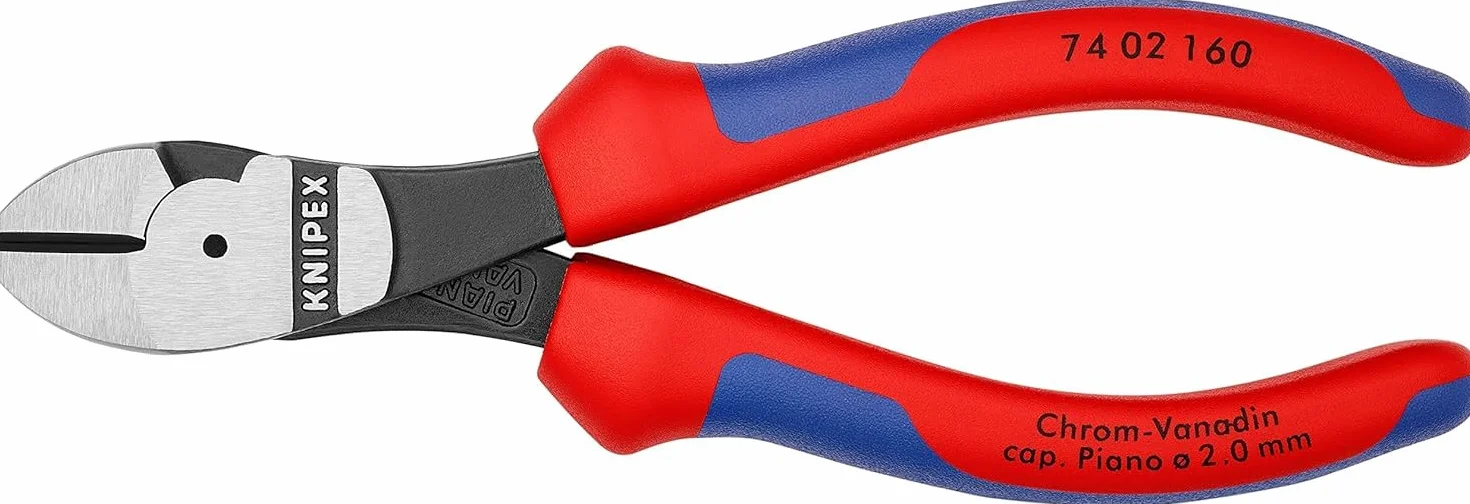 KNIPEX Szczypce tnące boczne z osłonkami wielokomponentowymi 160 mm, 74 02 160