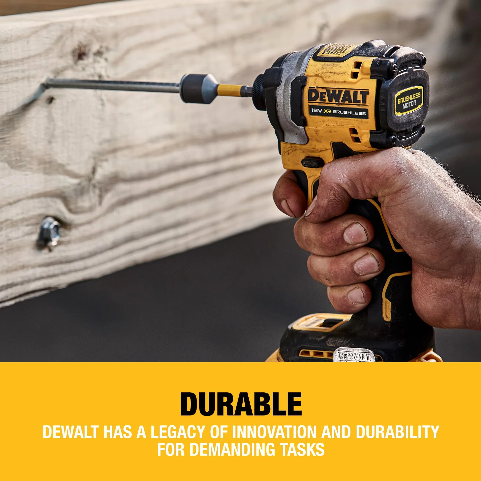 Dewalt XR Brushless DCF850N-XJ Wkrętarka 20x15x10 cm Czarny Żółty
