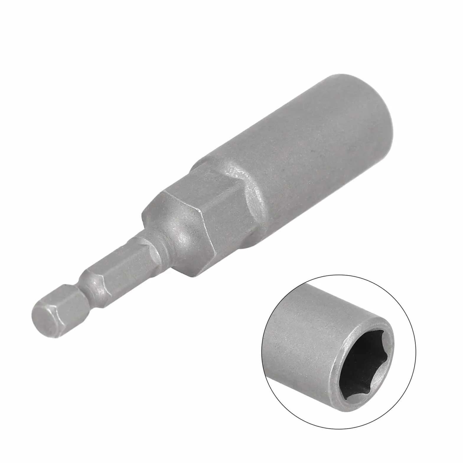 80mm Length 1/4" Hex Hex Sockets Drive Magne Socket Impact Nut Bolt Drill Bit Screwdrivers Bits Tool Parts(9mm)