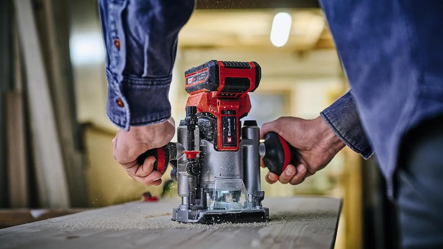 Einhell Tp-Ro 18 Set Li Bl Zestaw Frezarek, Czerwony/Szary, 15.2 x 9.7 x 18.4 cm