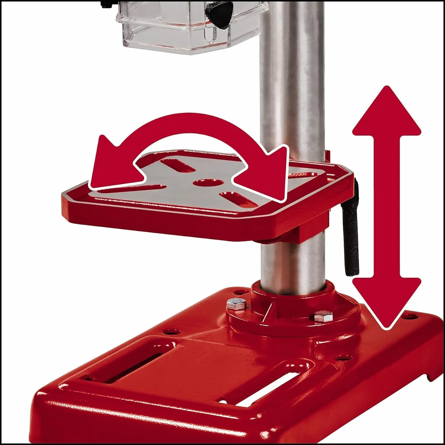Einhell 4520592 Wiertarka Kolumnowa, 450 W, 220 V, Czarny/Czerwony, ‎42 x 21.8 x 59.8 cm; 12.99 kg