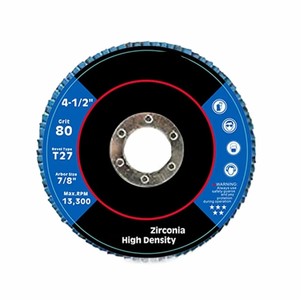Szlifierka kątowa tarcze szlifierskie 2/10 szt. 4,5 cala tarcze listkowe 115mm cyrkonia szlifierka szlifierka kątowa tarcza polerska do metalu cięcie drewna(10pcs,Grit 80)
