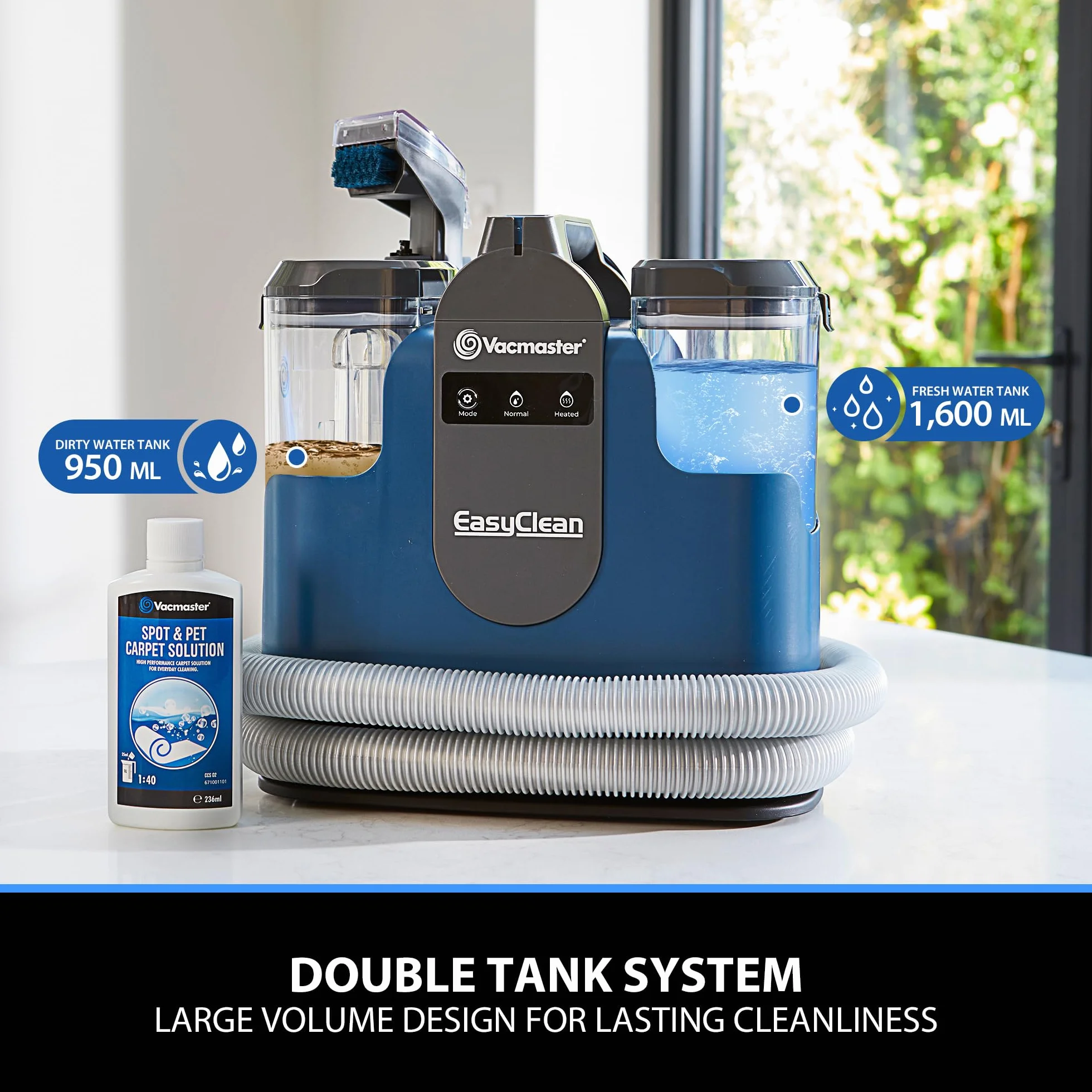 Vacmaster SCC1201H 500 W odkurzacz do czyszczenia dywanów, urządzenie do czyszczenia tapicerki, do tapicerki i tapicerki, urządzenie do czyszczenia tapicerki i tapicerki samochodowej