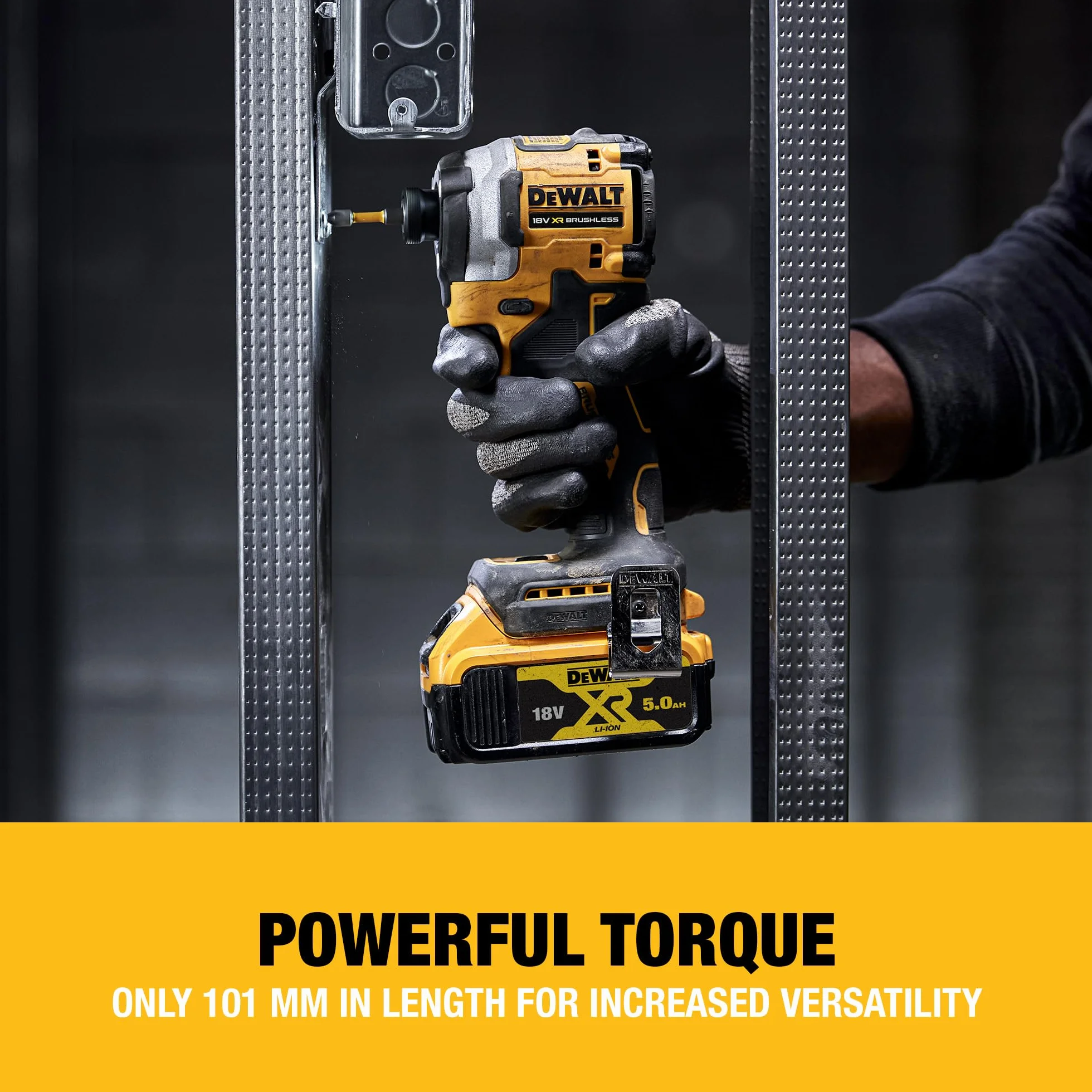 Dewalt XR Brushless DCF850N-XJ Wkrętarka 20x15x10 cm Czarny Żółty