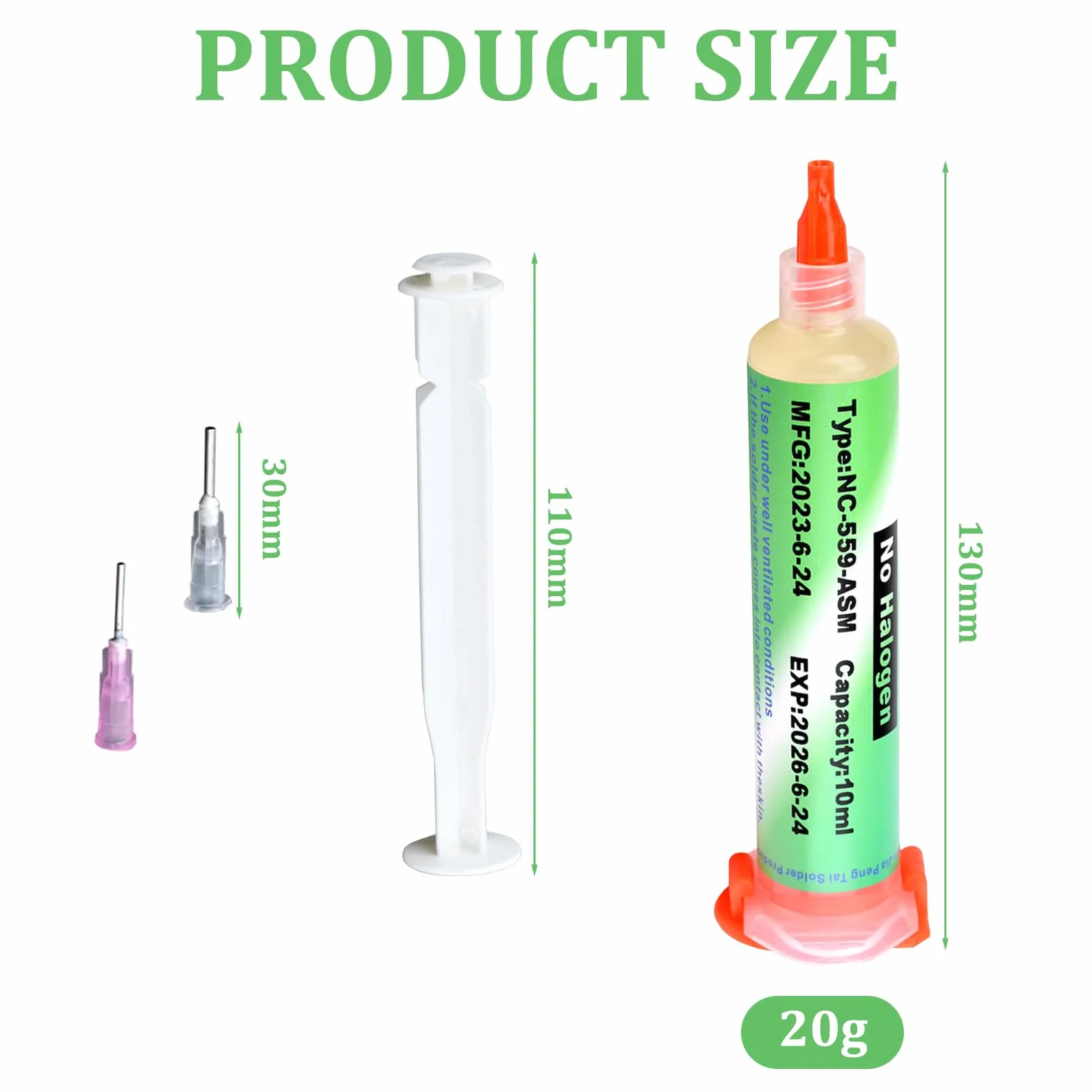 Płyn lutowniczy do lutowania cynowego, płynu, pasty lutowniczej, pasty lutowniczej, nie czyścić spoiny płynem, z prętem oporowym, 138 ℃ (10 ml)