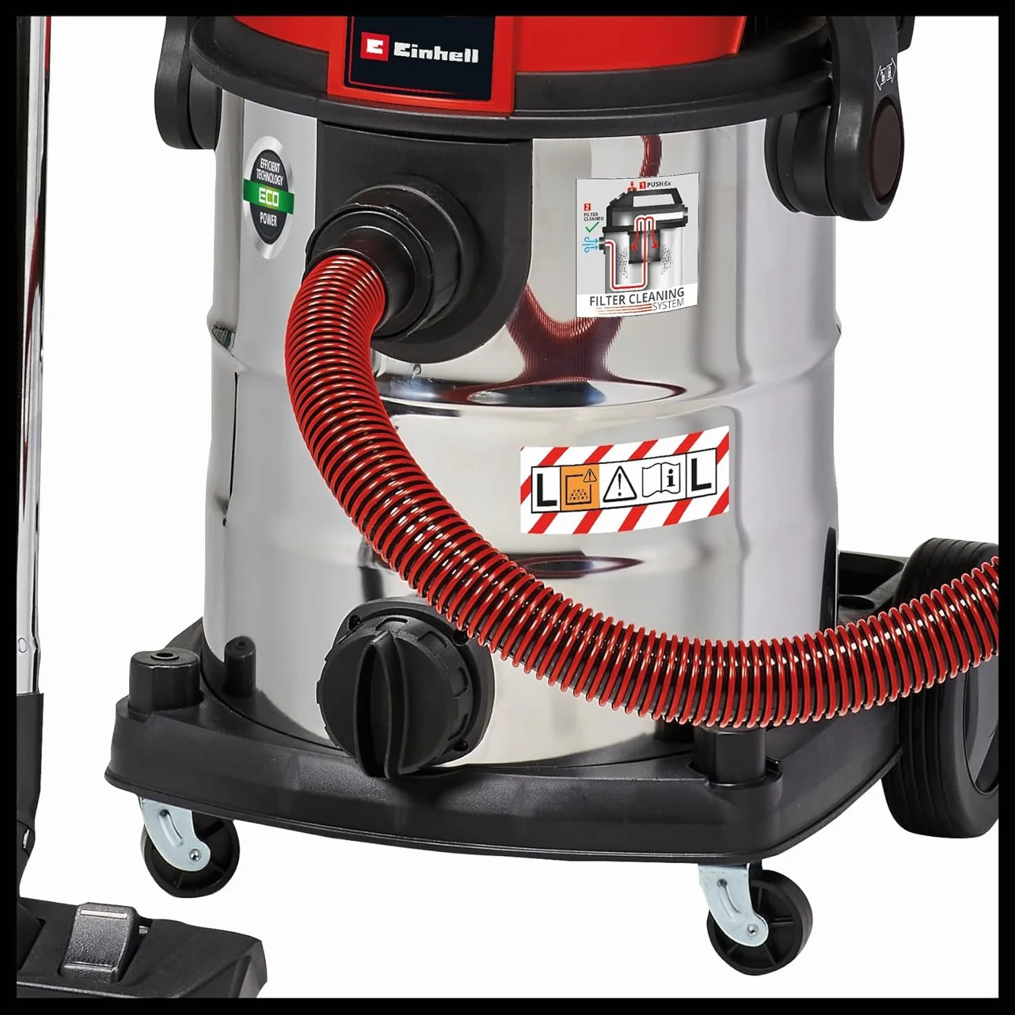 Einhell Te-Vc 2025 Sacl Odkurzacz, Czerwony/Czarny, 25 l