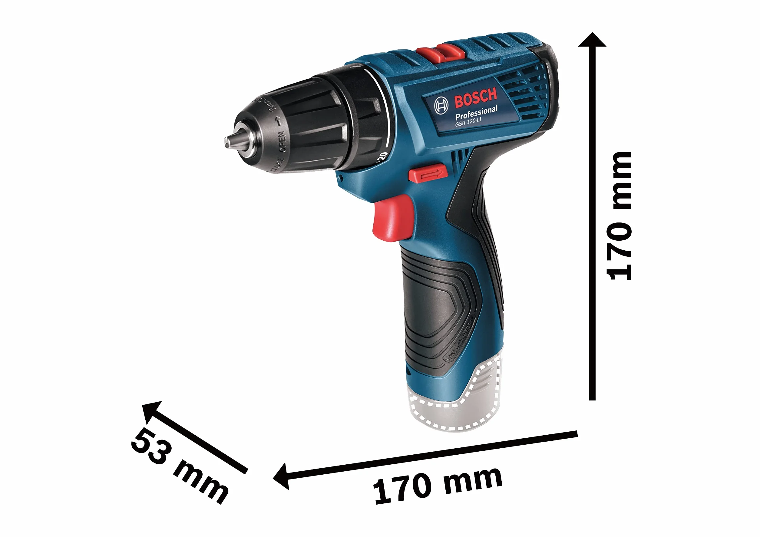 Bosch Professional GSR 120-LI akumulatorowa wiertarko-wkrętarka 12V 2.0Ah