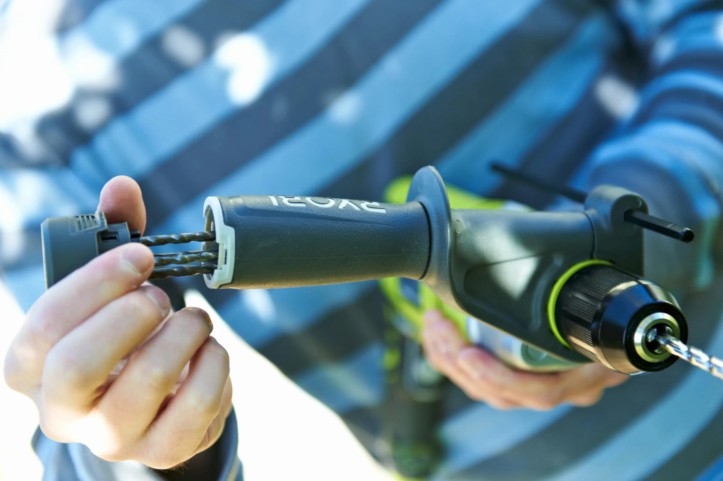 Ryobi Wiertarka Udarowa 1200 W RPD1200-K, 2-Biegi, 360° Uchwyt Pomocniczy, Ogranicznik Głębokości, Walizka