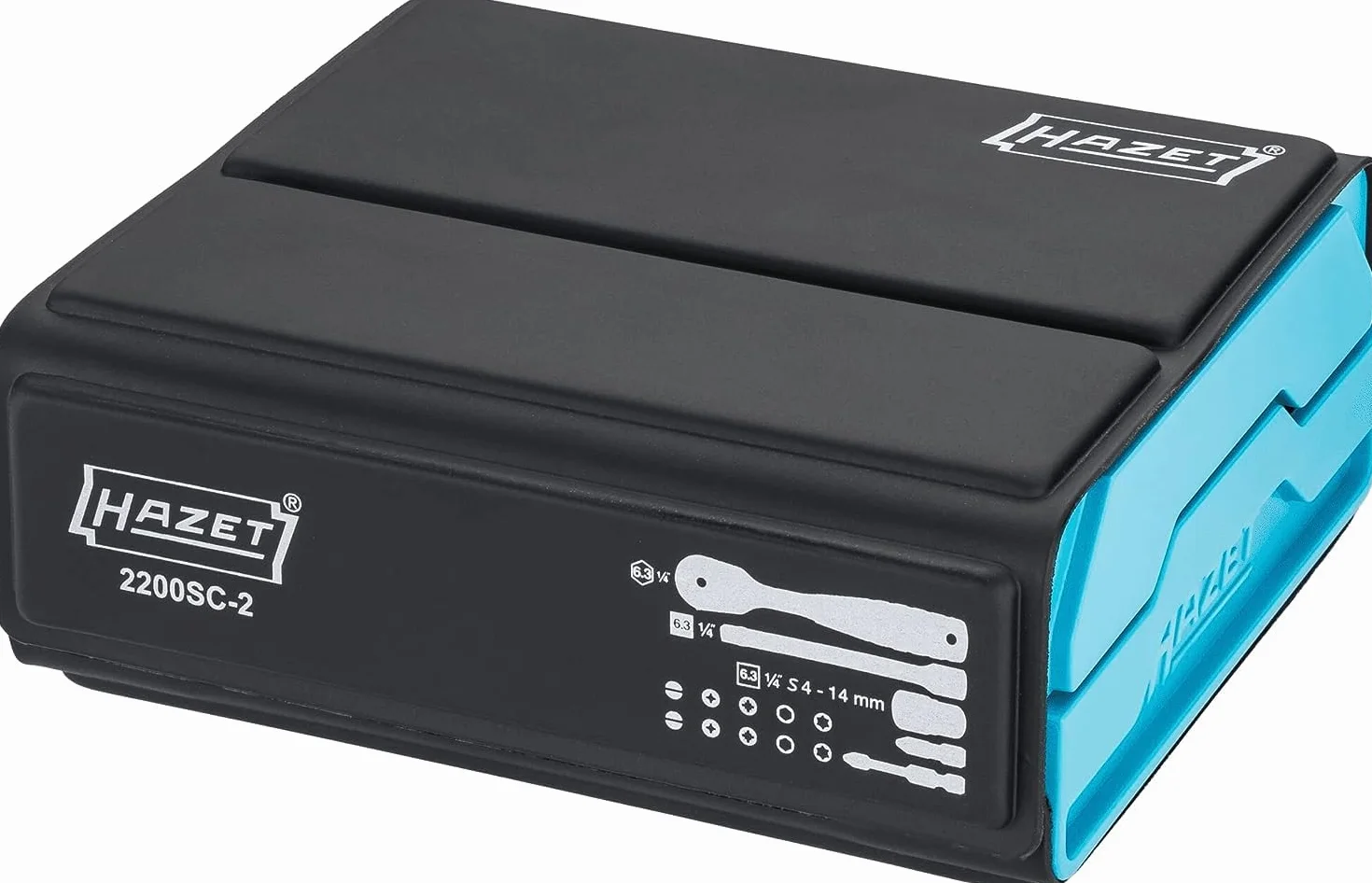 HAZET SmartCase 2200SC-2 50-częściowy zestaw kluczy nasadowych, napęd 6,3 mm (1/4 cala)