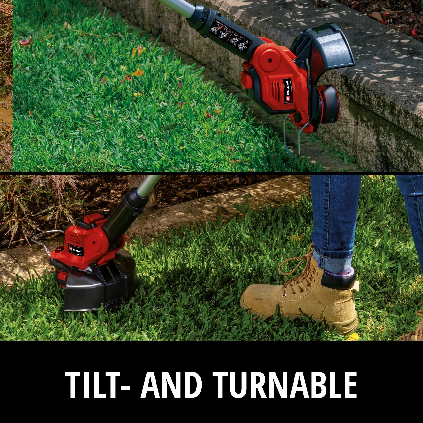 Einhell GE-CT 18/28 Li TC-Solo Akumulatorowa Podkaszarka do Trawy 28 cm Czerwony Czarny