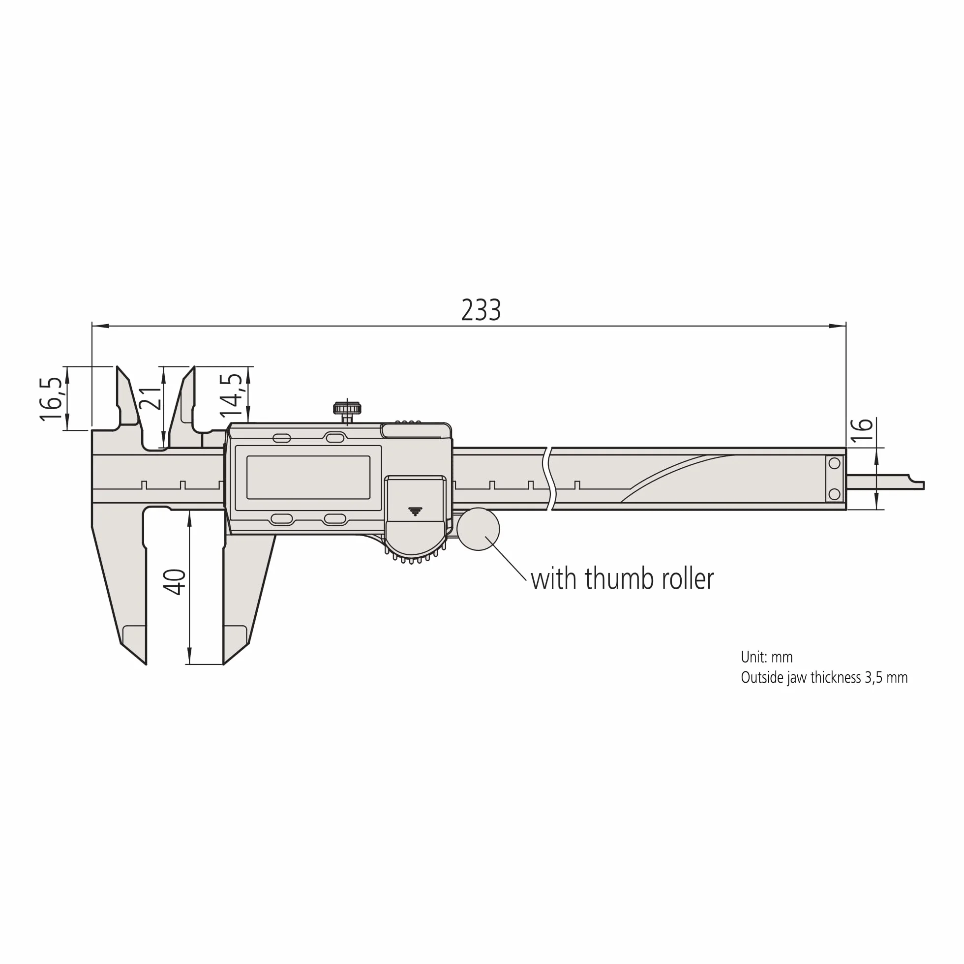 Mitutoyo 500–196–30 Absolute AOS Digimatic cyfrowa suwmiarka elektroniczna, 150 mm