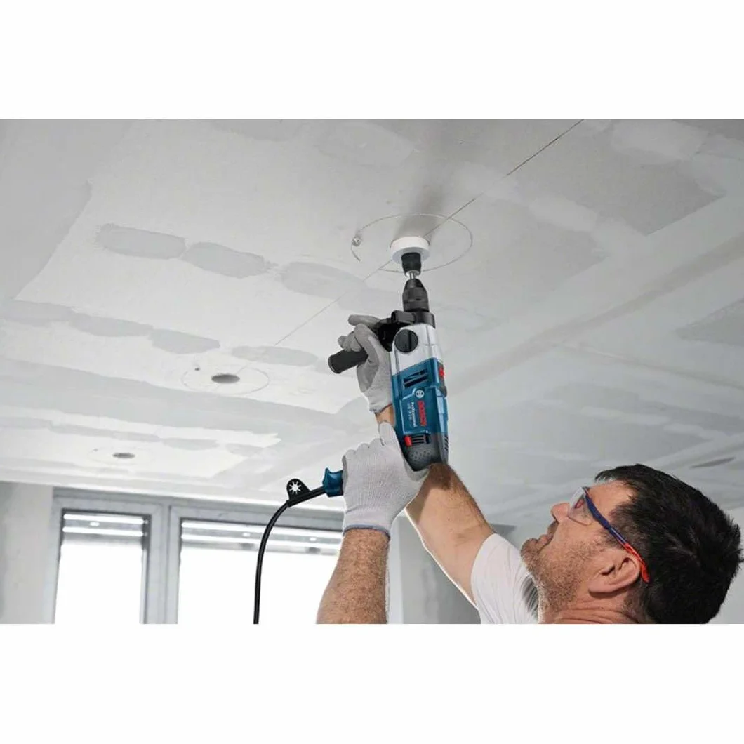 Bosch Professional: wiertarka udarowa GSB 18-2 RE (ogranicznik głębokości 210 mm, rękojeść dodatkowa, zębaty uchwyt wiertarski 13 mm, walizka)