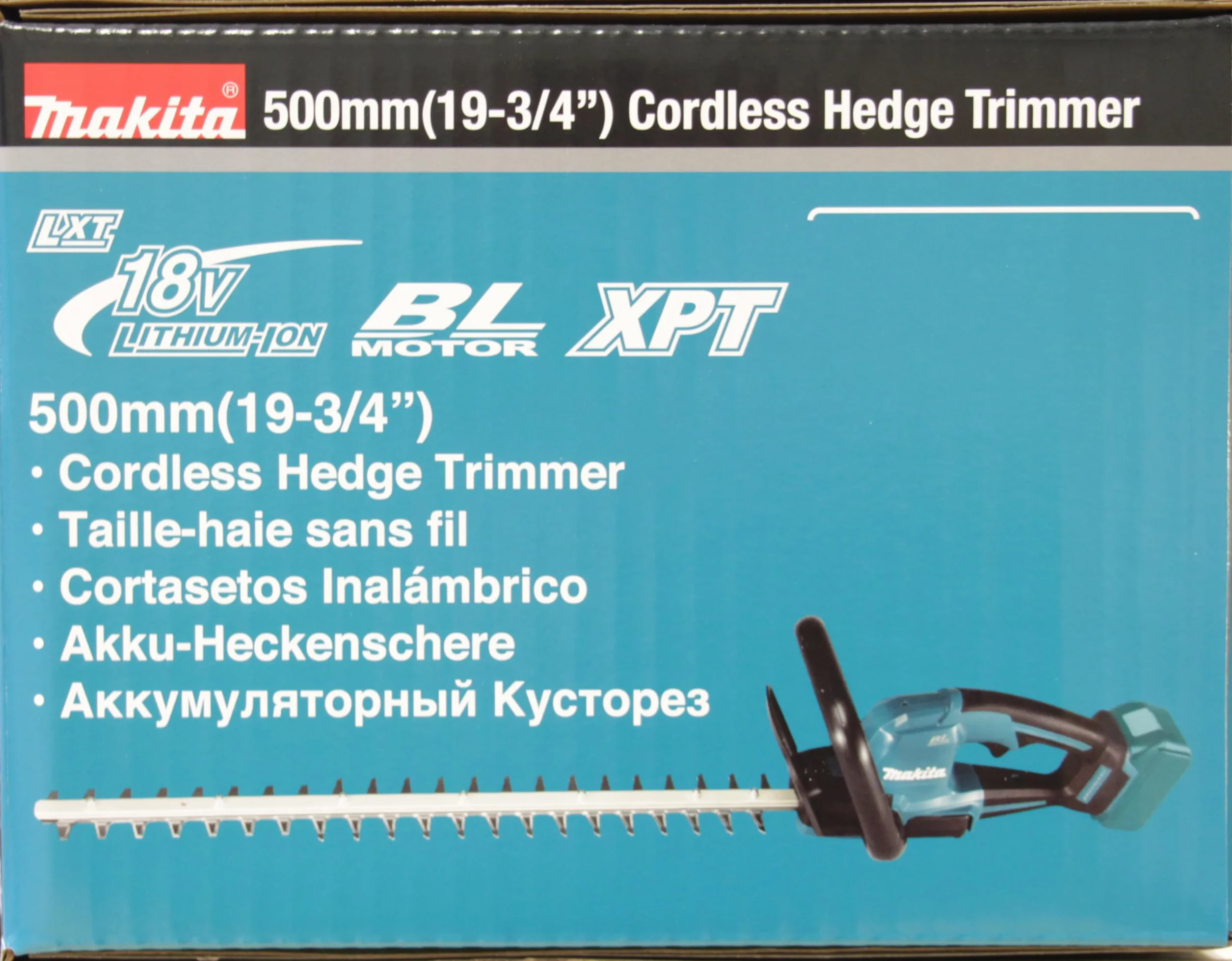 Makita DUH506Z akumulatorowe nożyce do żywopłotu, 50 cm, 18 V (bez akumulatora, bez ładowarki)