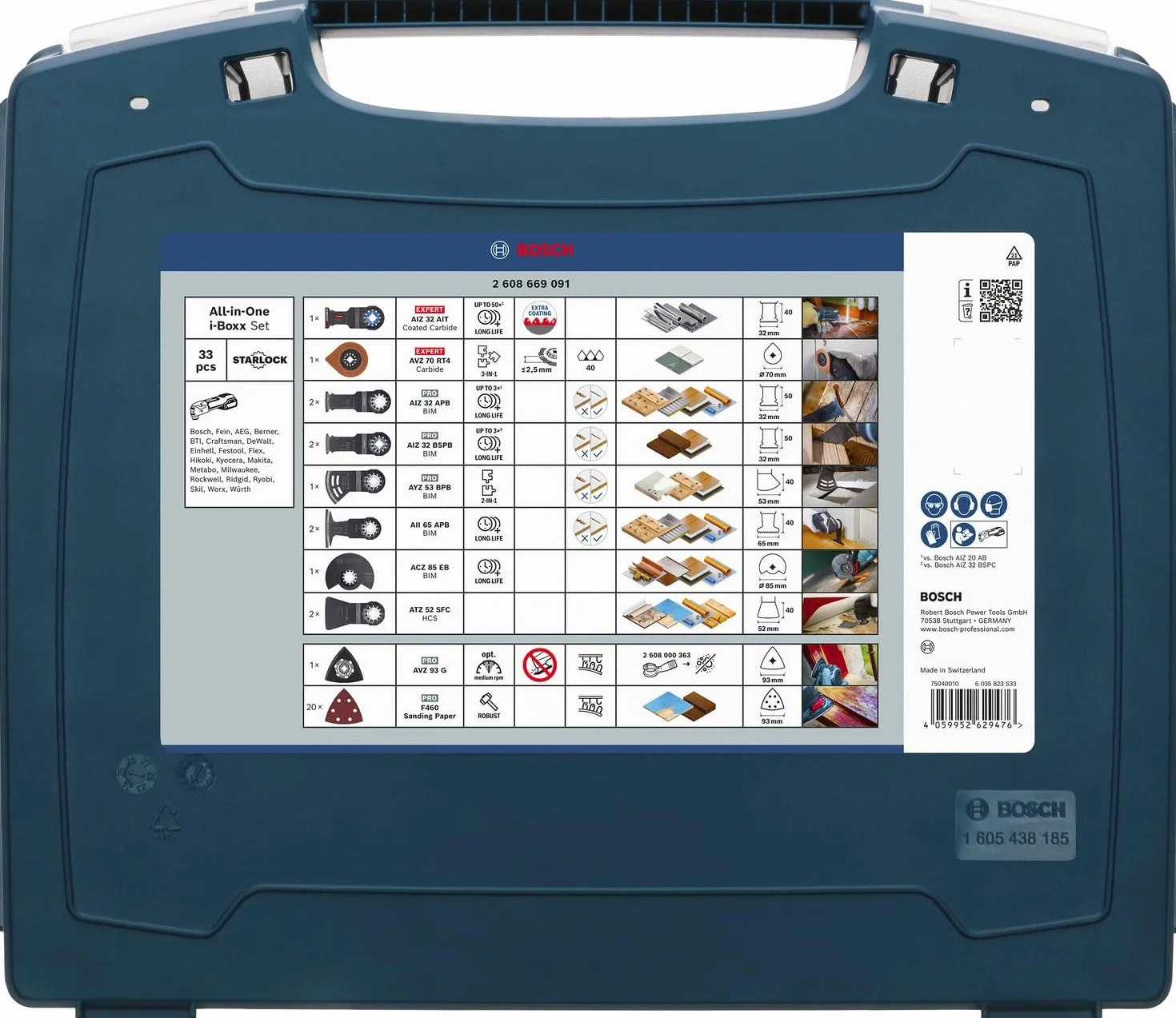 Bosch Zestaw All-in-One i-Boxx 33 szt. do Rury ze stali nierdzewnej 370 x 320 mm