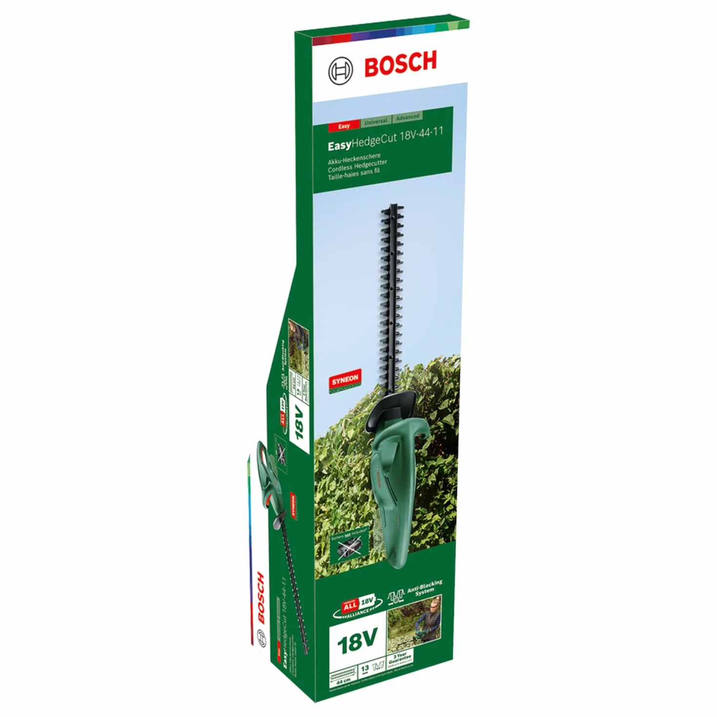 Bosch Home and Garden Easyhedgecut Nożyce do Żywopłotu, Zielony, 44 cm
