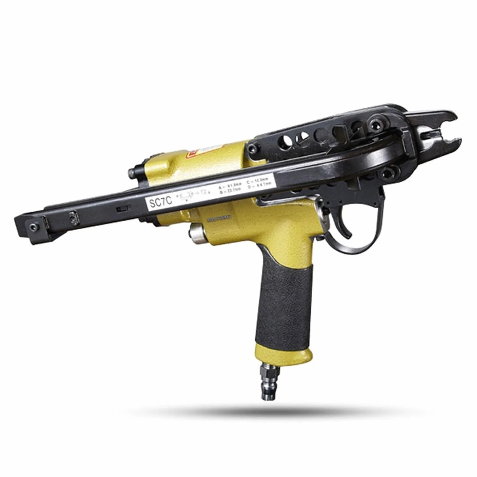 Pistolet pneumatyczny do gwoździ typu C SC7C SC7E SC760C do klatek dla kurczaków i ryb, chwytak ręczny do skalniaków, pistolet pneumatyczny do gwoździ Dla początkujących DIY(SC7C)