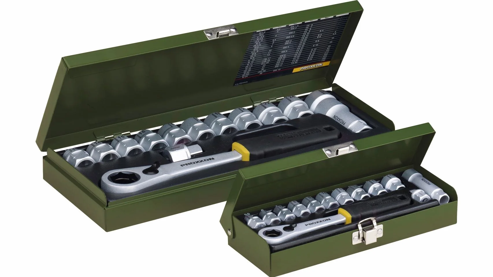 Proxxon 23604 zestaw specjalnych nasadek warsztatowych od 13 mm do 27 mm, 14-częściowy zestaw
